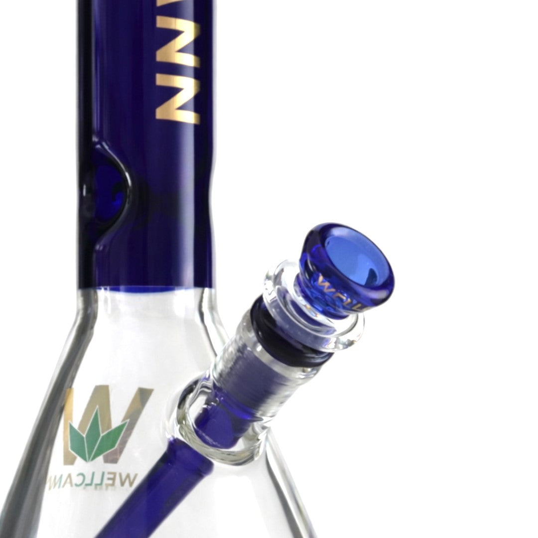 WELLCANN | 15" Thickened Base Geometric Beaker Glass Bong