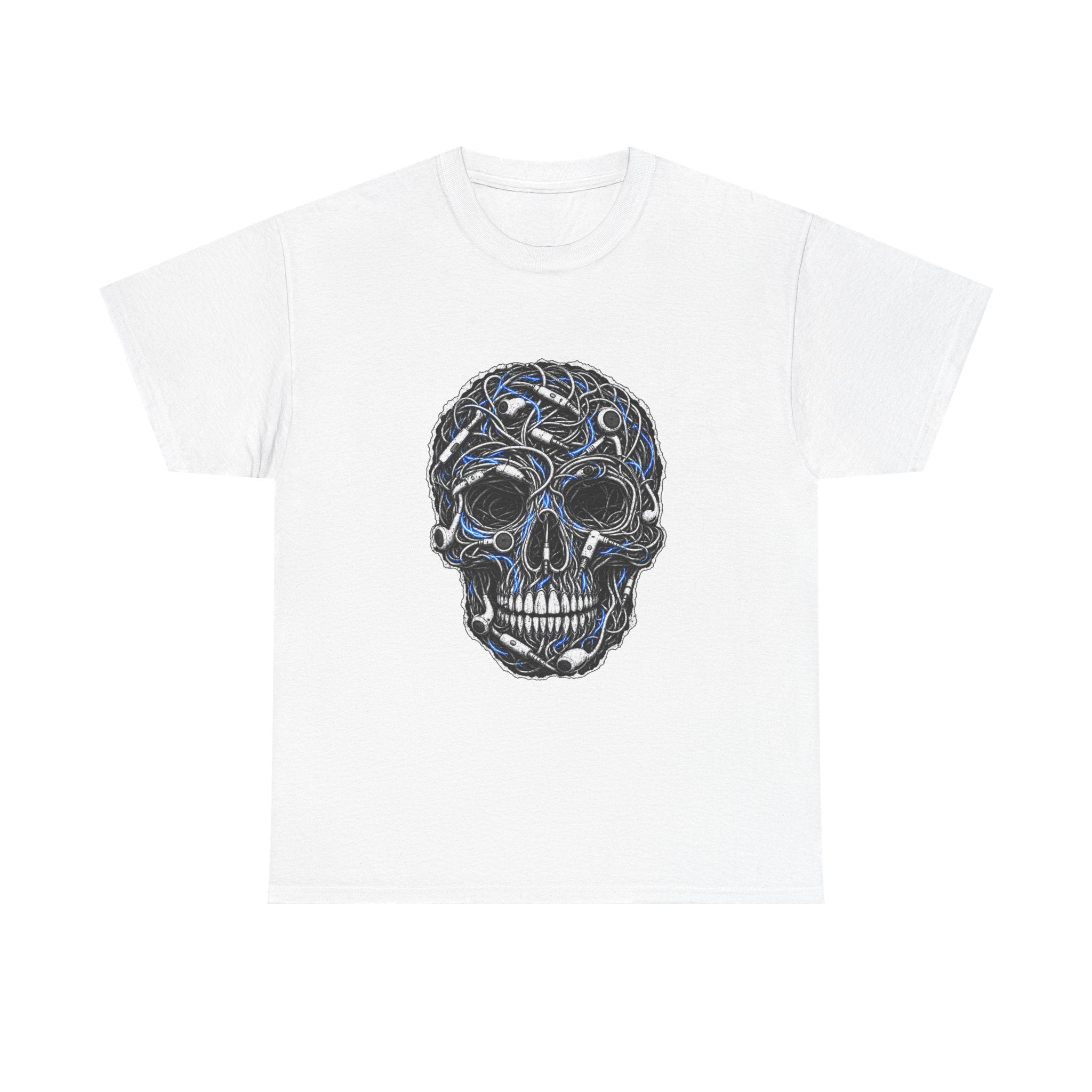 Sketched Celtic Skull Tee – Gothic Skull Graphic T-Shirt