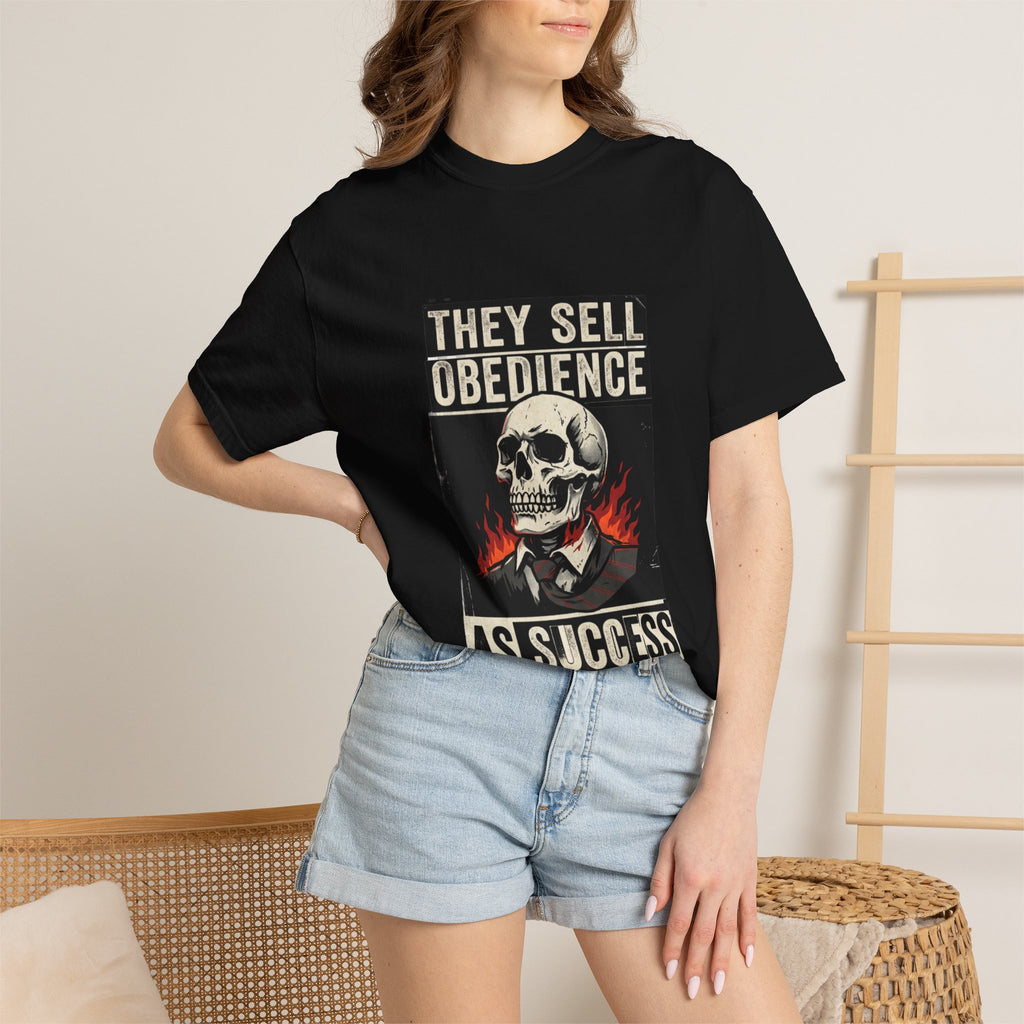 They Sell Obedience As Success Skull Graphic T-Shirt