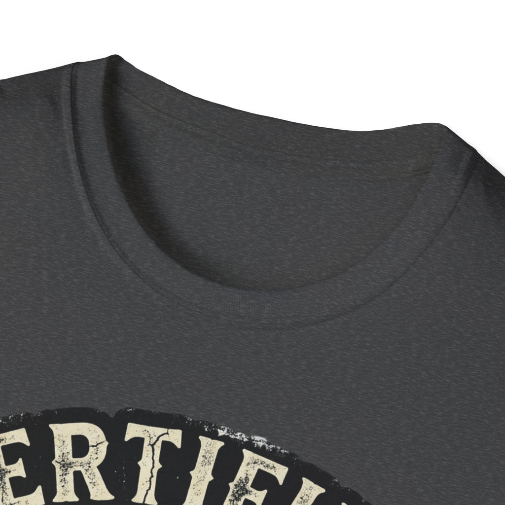Certified Smarts Skull T-Shirt – Funny Rebel Geek Graphic Tee