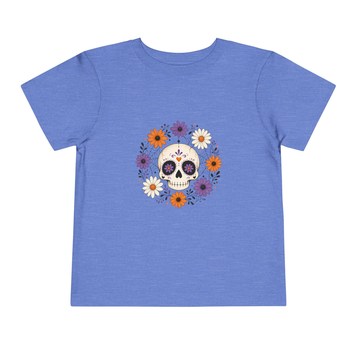 Toddler Tee — Floral Sugar Skull Day of the Dead Kids Shirt