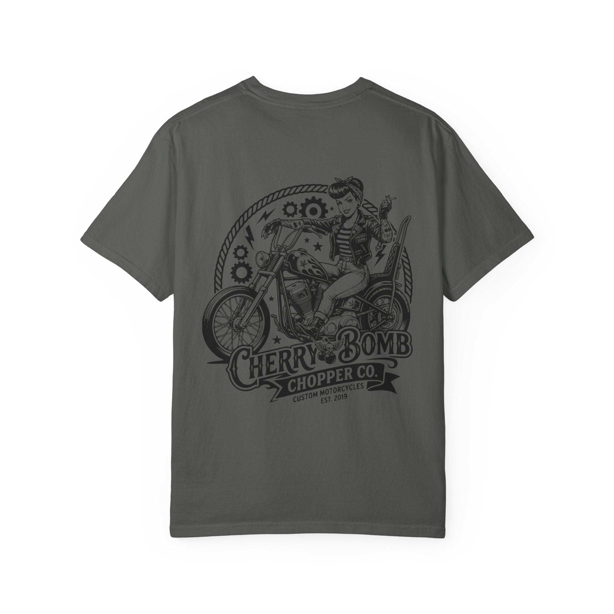 Cherry Bomb Chopper Co. Motorcycle T-Shirt