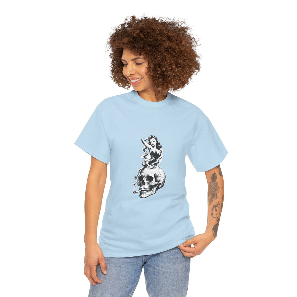 Skull & Pin-Up Graphic Tee