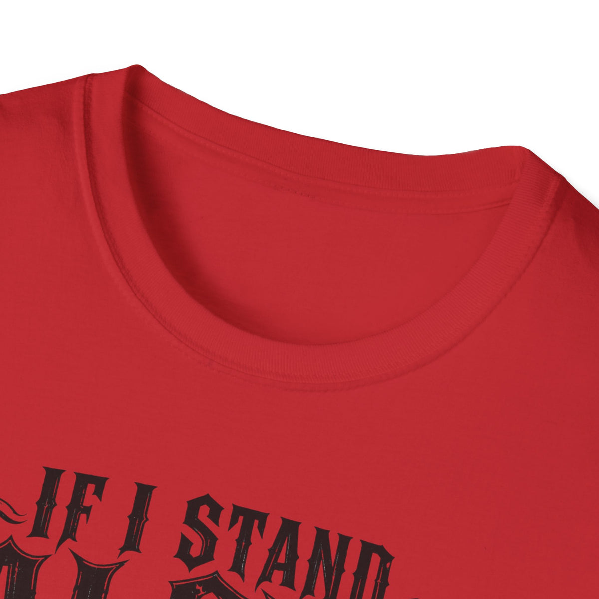 If I Stand Alone Skull Tee — Trust No One Middle Finger Shirt