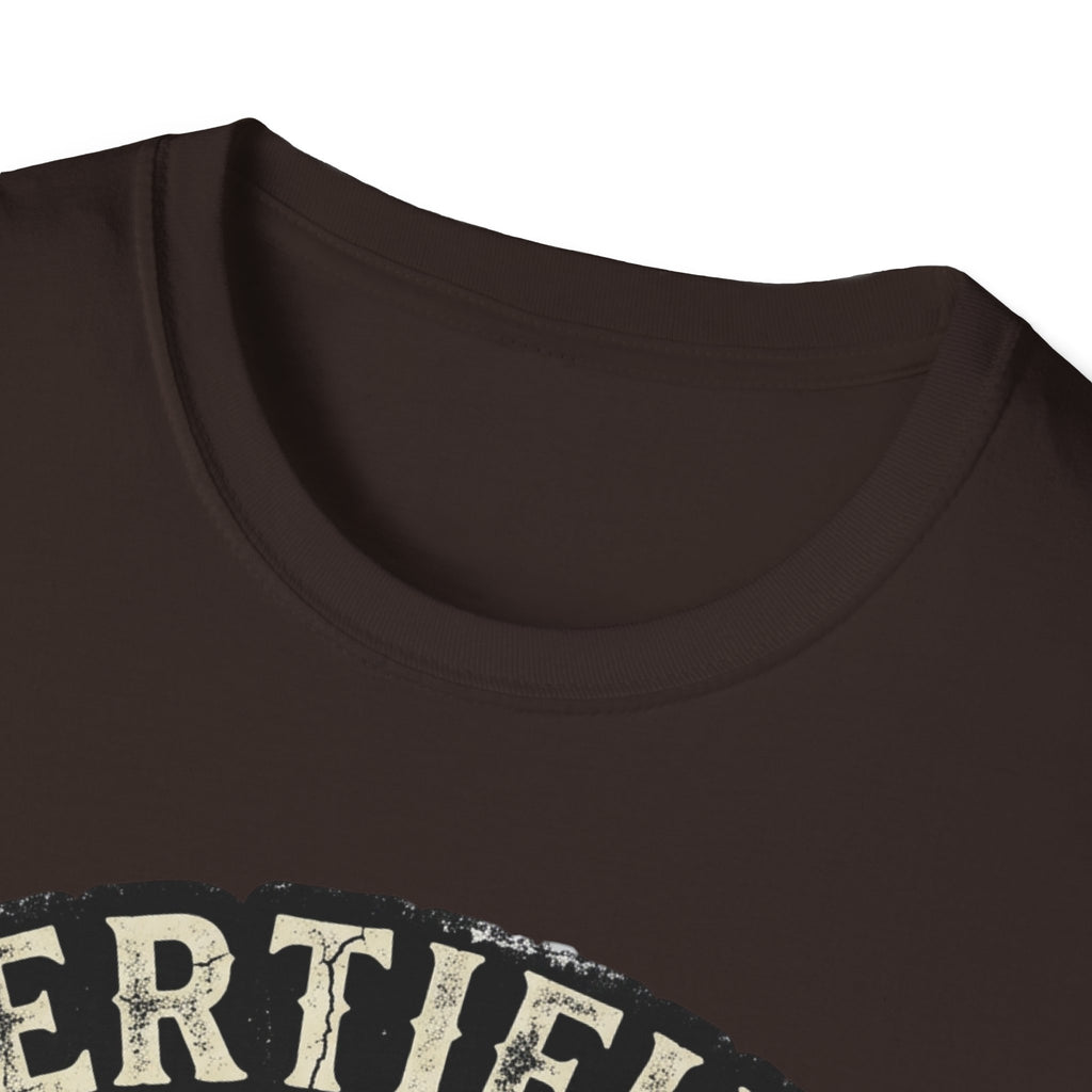 Certified Smarts Skull T-Shirt – Funny Rebel Geek Graphic Tee