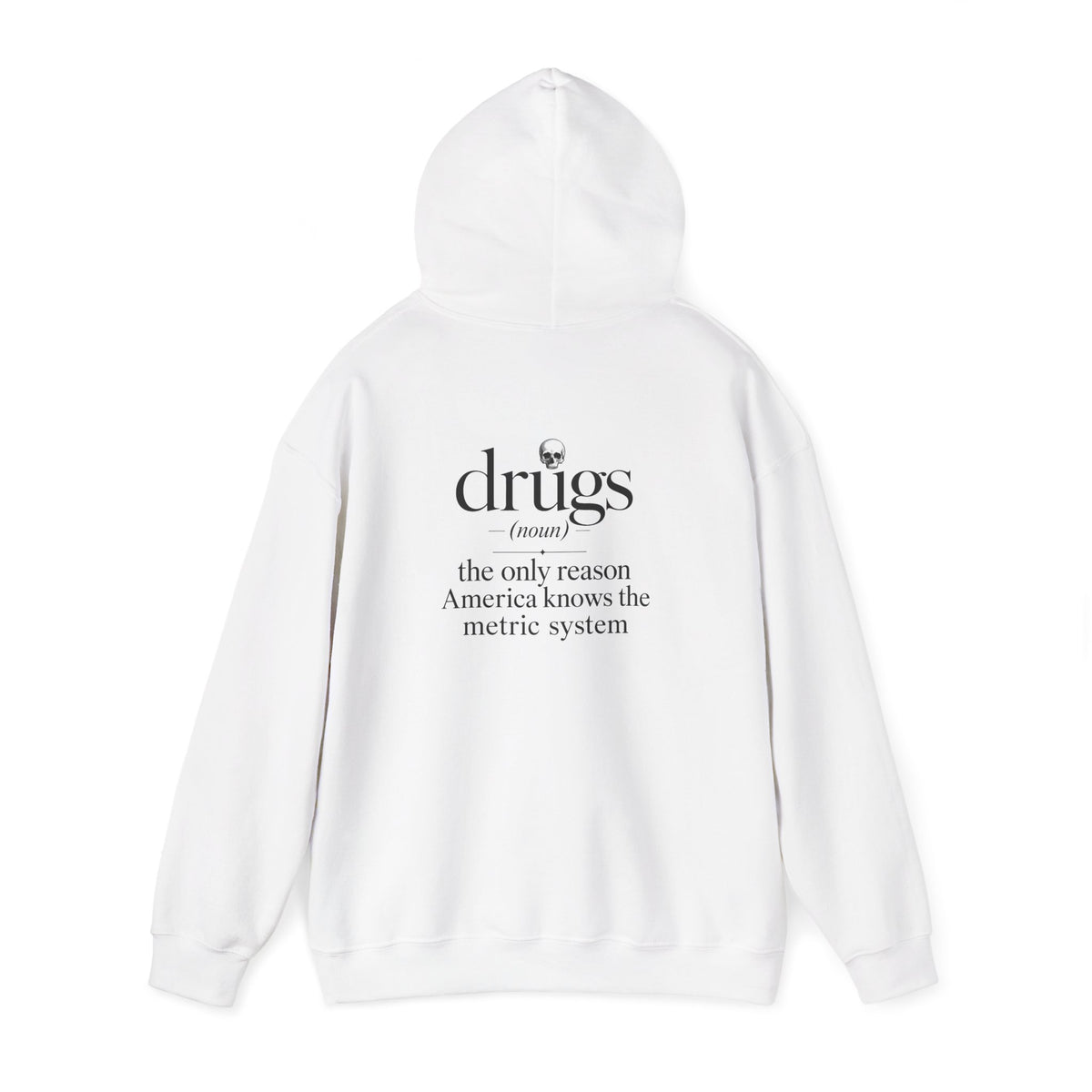 Funny 'Drugs' Definition Hoodie – Novelty Graphic Sweatshirt with Sarcastic Quote