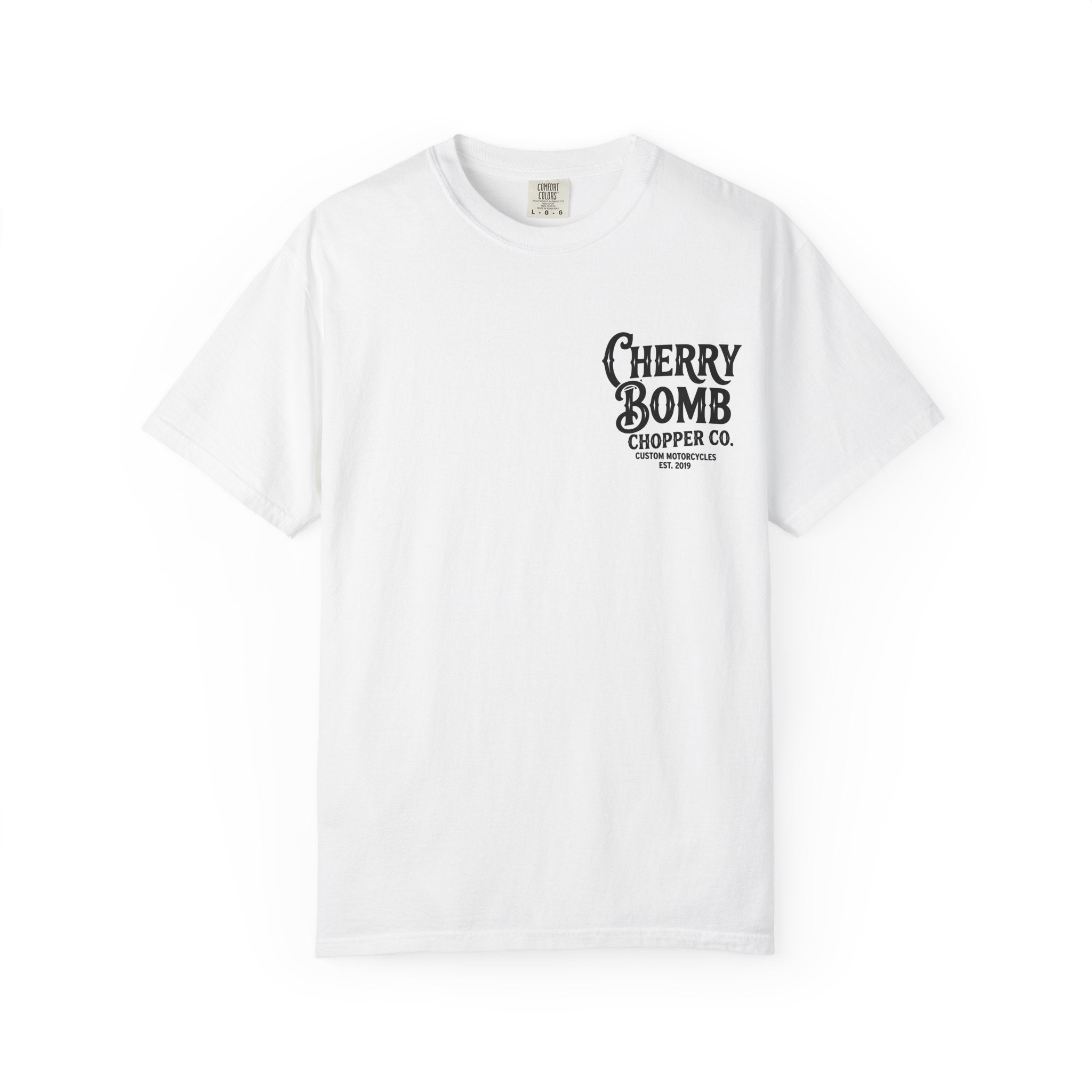 Cherry Bomb Chopper Co. Motorcycle T-Shirt