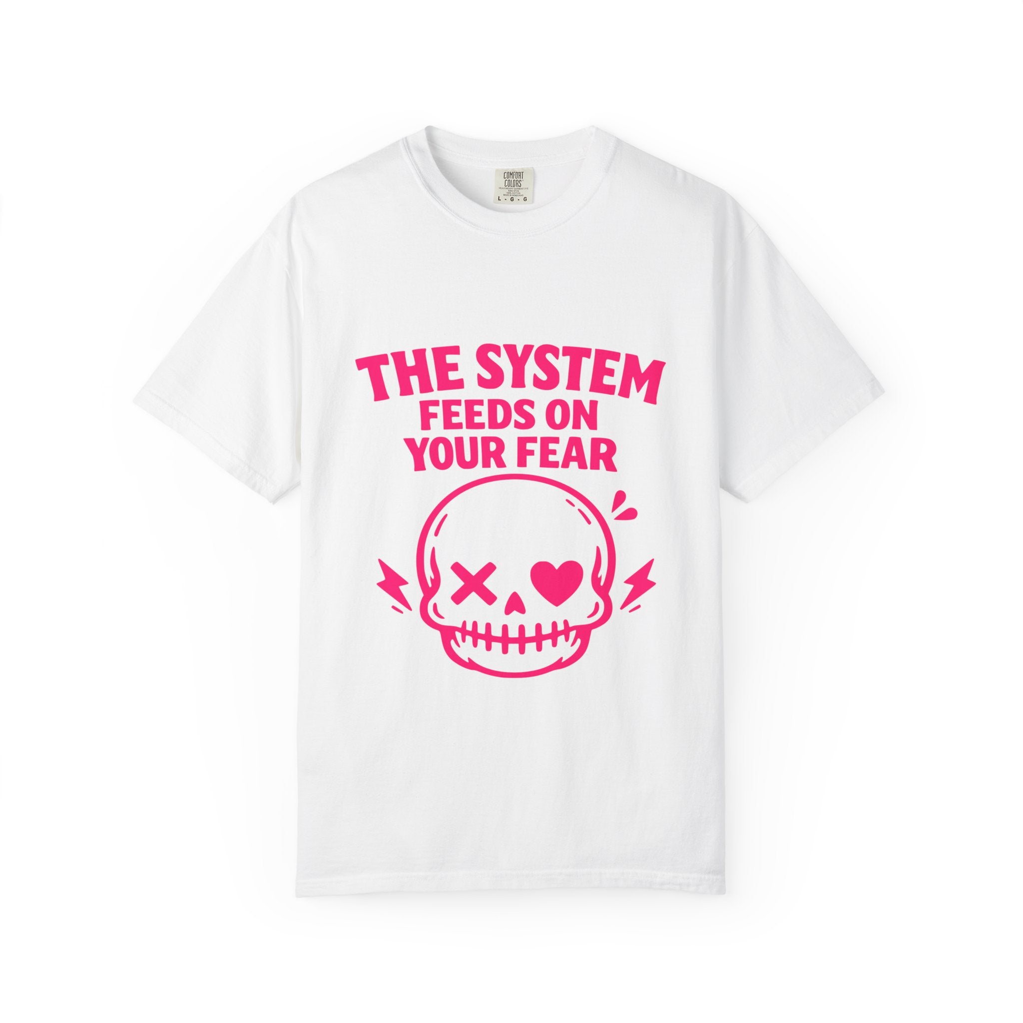 The System Feeds On Your Fear Skull T-Shirt
