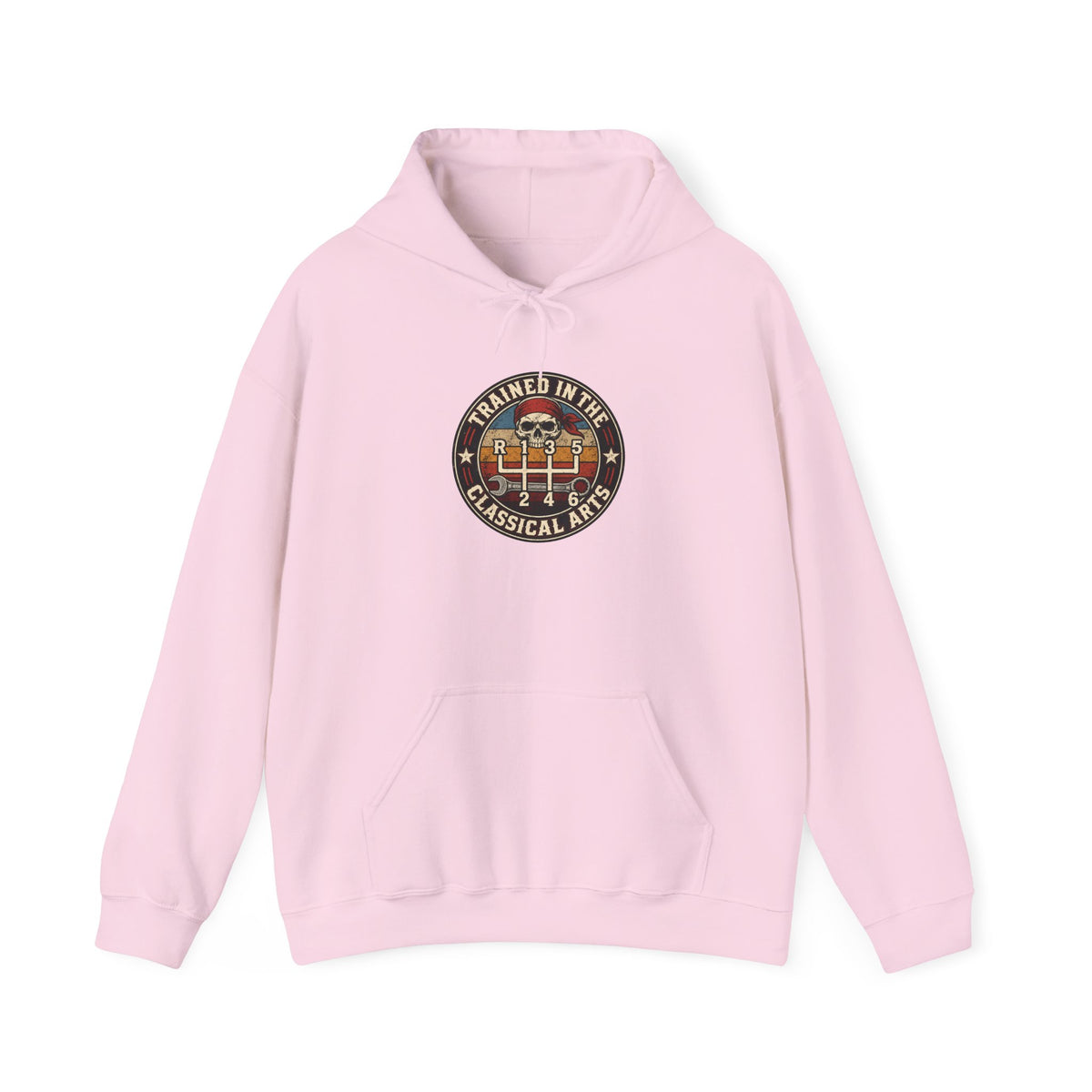 Trained in the Classical Arts Hoodie | Manual Stick Shift Car