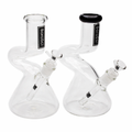 BoroSci | 9" Loop Beaker Glass Water Pipe (Black)