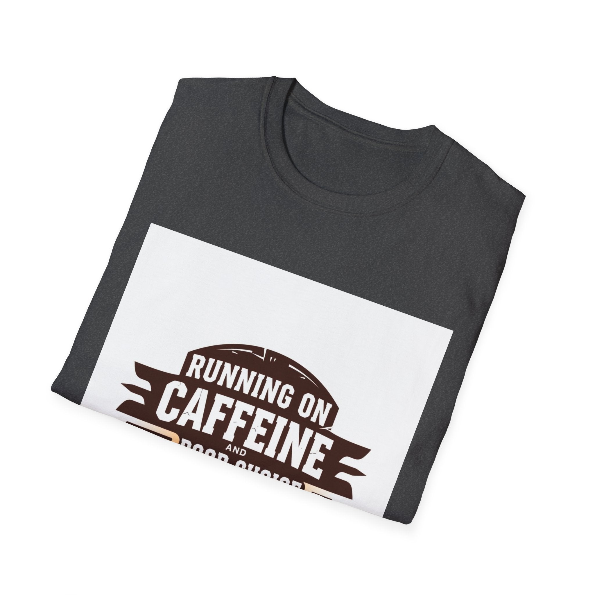 Running on Caffeine T-Shirt — Funny Coffee Lover Tee