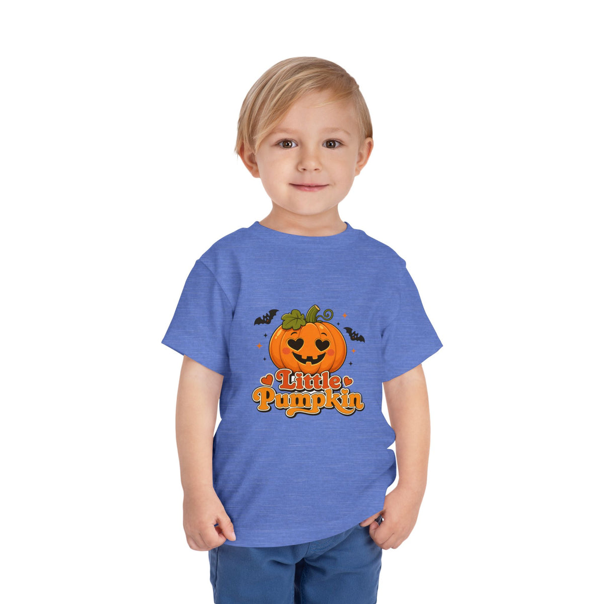 Toddler Tee — "Little Pumpkin" Halloween Jack-o'-Lantern Shirt