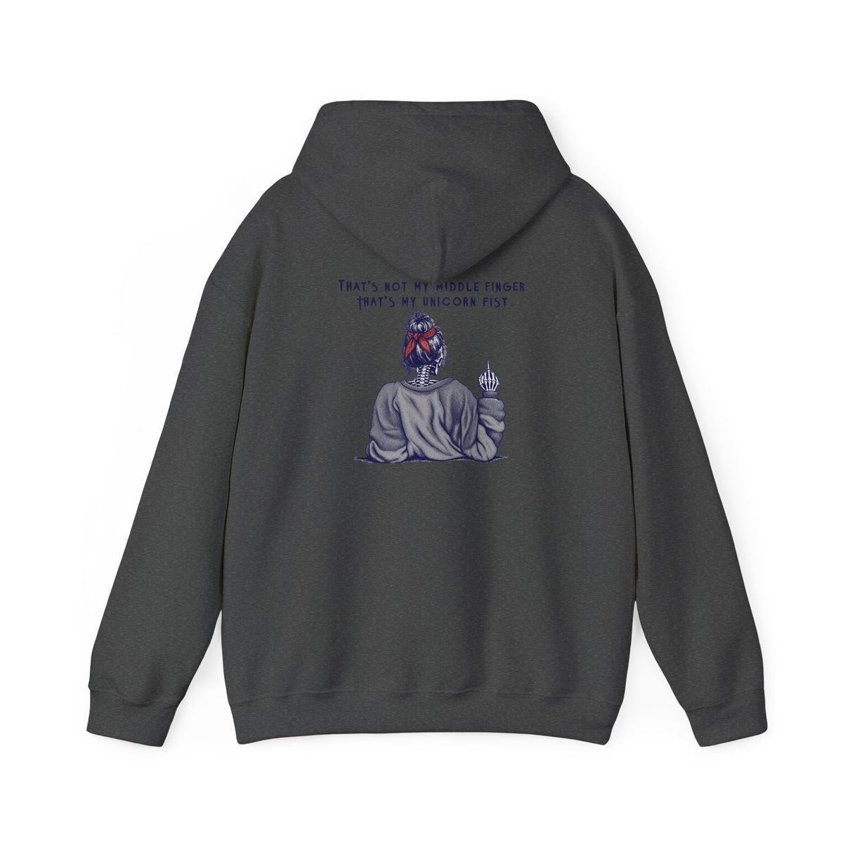 Hoodie — “That’s Not My Middle Finger, That’s My Unicorn Fist” Graphic Hoodie