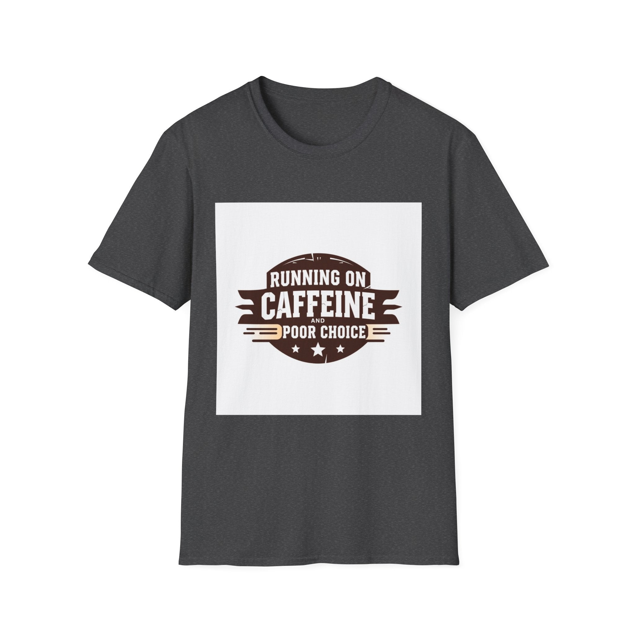 Running on Caffeine T-Shirt — Funny Coffee Lover Tee