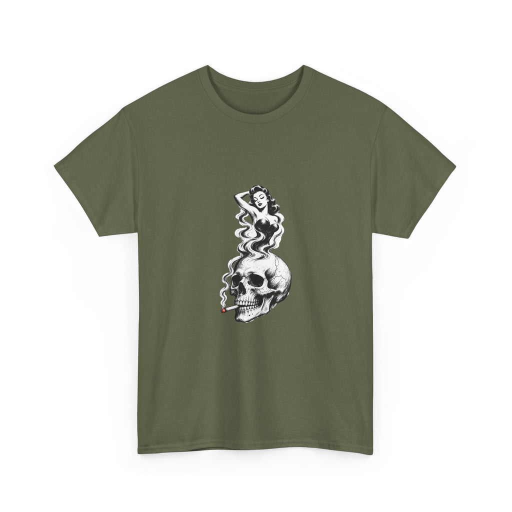 Skull & Pin-Up Graphic Tee