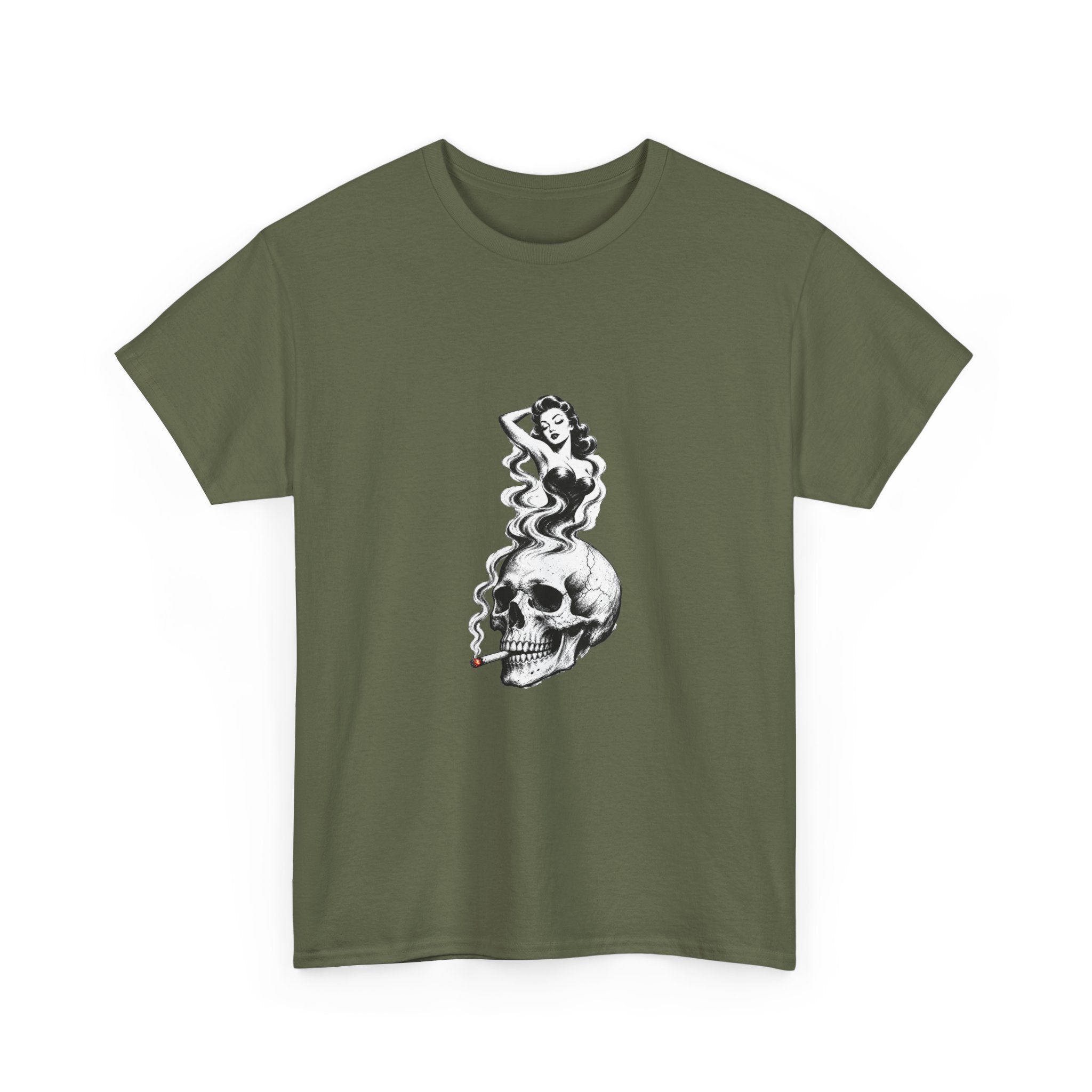 Skull & Pin-Up Graphic Tee