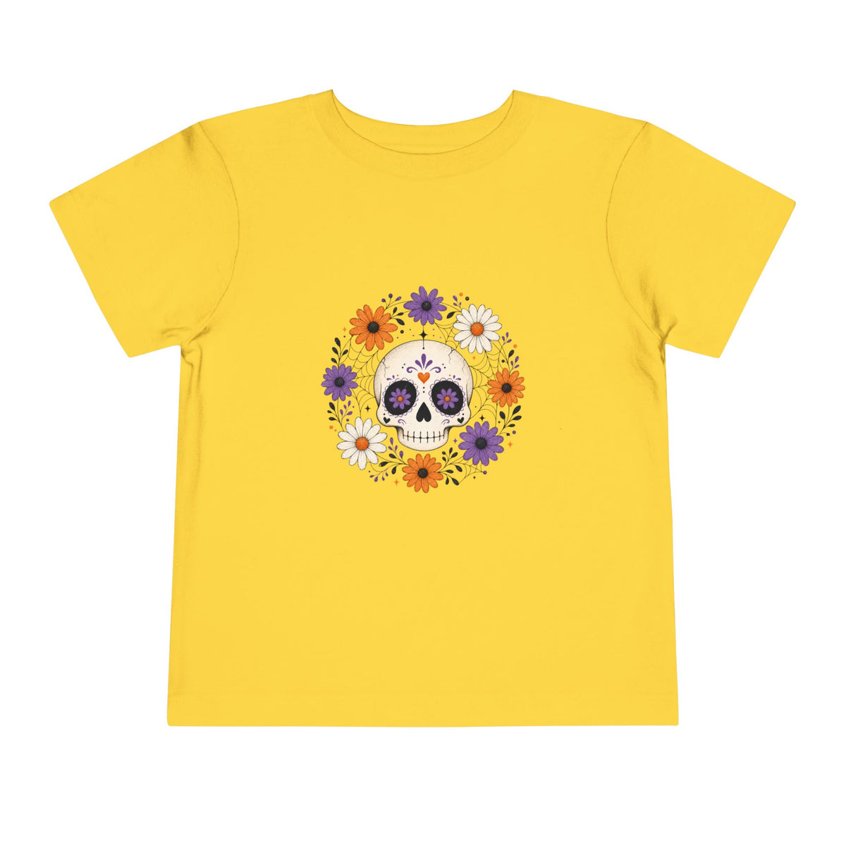 Toddler Tee — Floral Sugar Skull Day of the Dead Kids Shirt