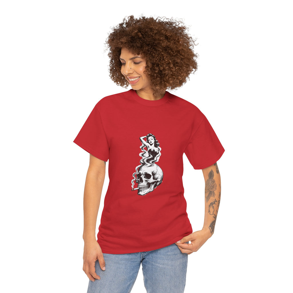 Skull & Pin-Up Graphic Tee