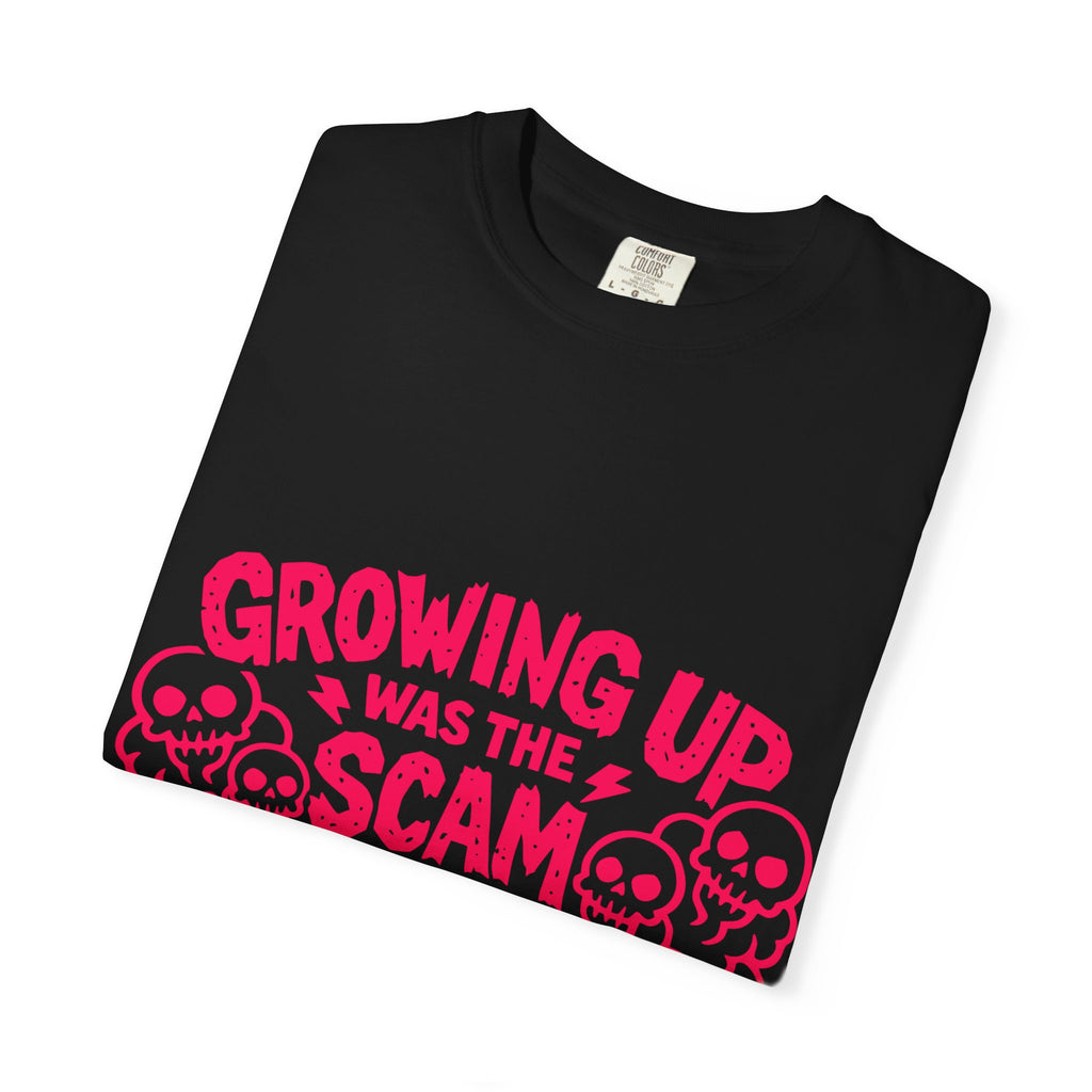 T-Shirt — "Growing Up Was the Scam" Retro Car Graphic Tee