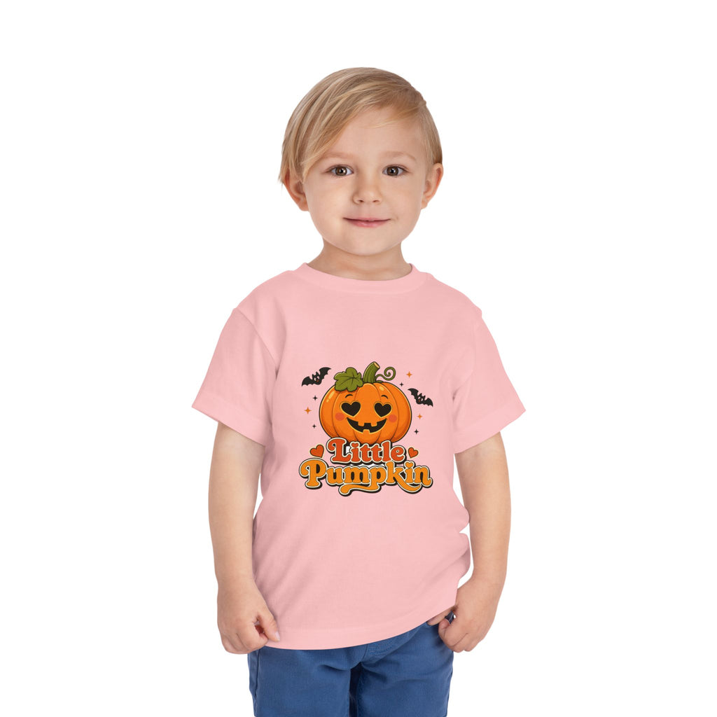 Toddler Tee — "Little Pumpkin" Halloween Jack-o'-Lantern Shirt