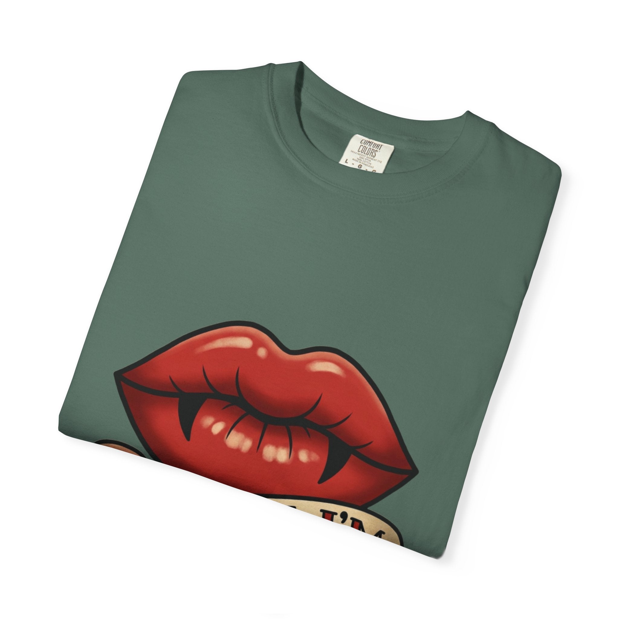 Vintage Tattoo Lips T-Shirt — "Bite Me, I'm Vintage" Graphic Tee