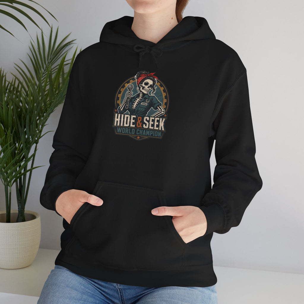 10mm Hide & Seek World Champion Hoodie | Funny Mechanic