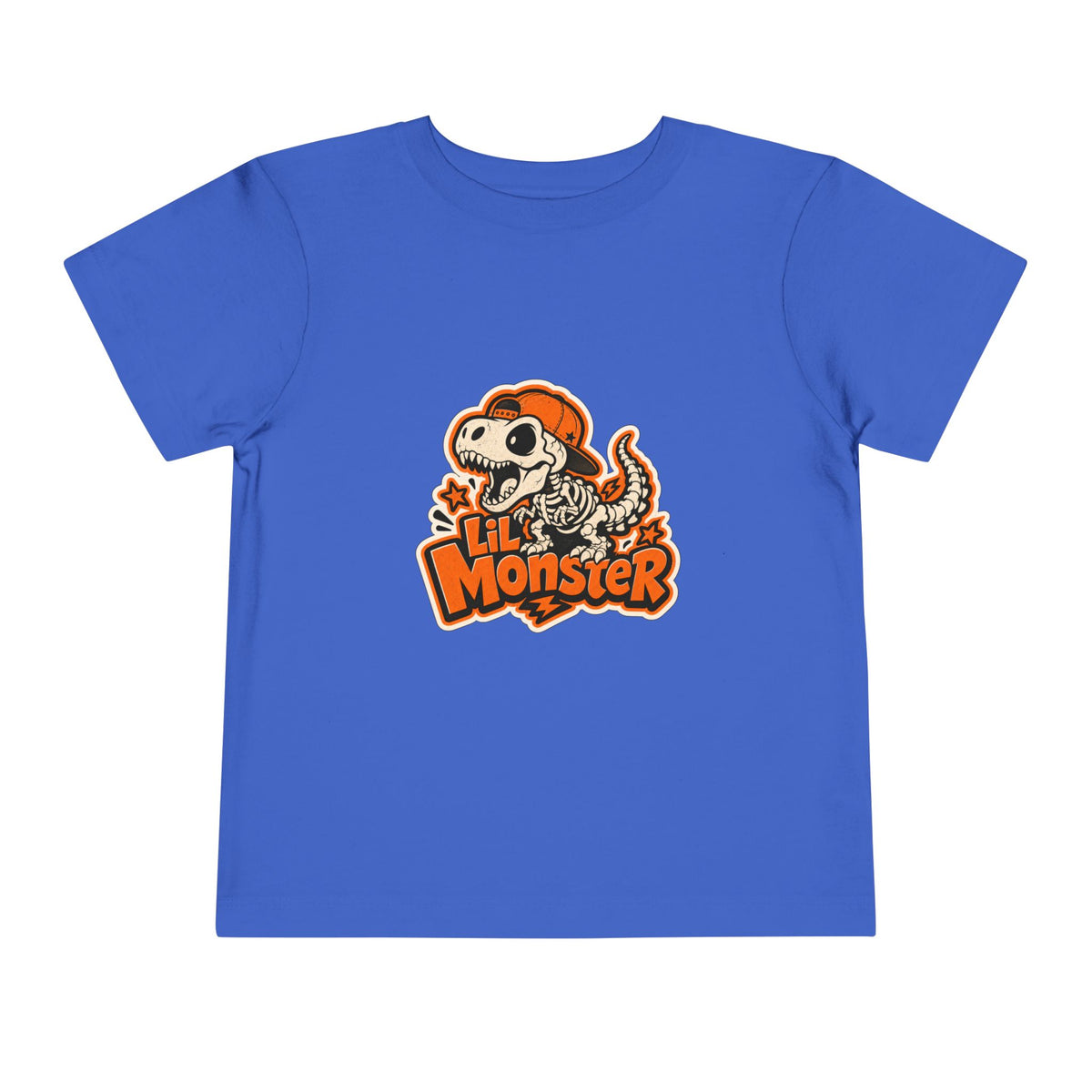 Toddler Tee — 'Lil Monster' Skeleton Dino Graphic, Cute Halloween Shirt for Kids