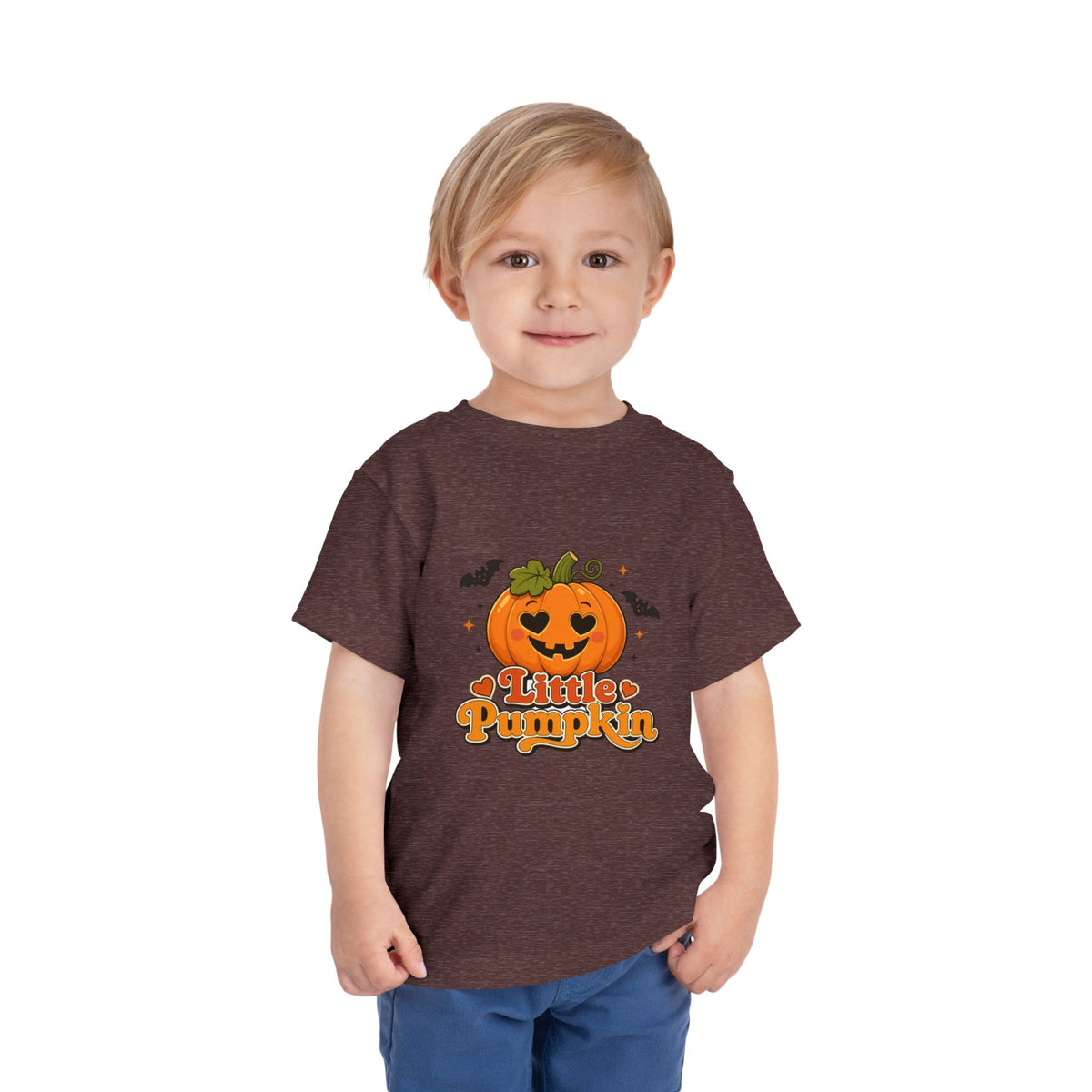 Toddler Tee — "Little Pumpkin" Halloween Jack-o'-Lantern Shirt