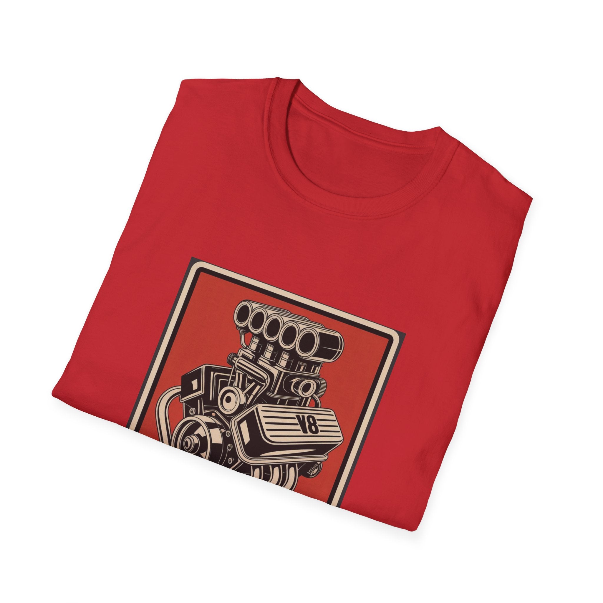 Horsepower Therapy Tee — Vintage V8 Engine Graphic T-Shirt