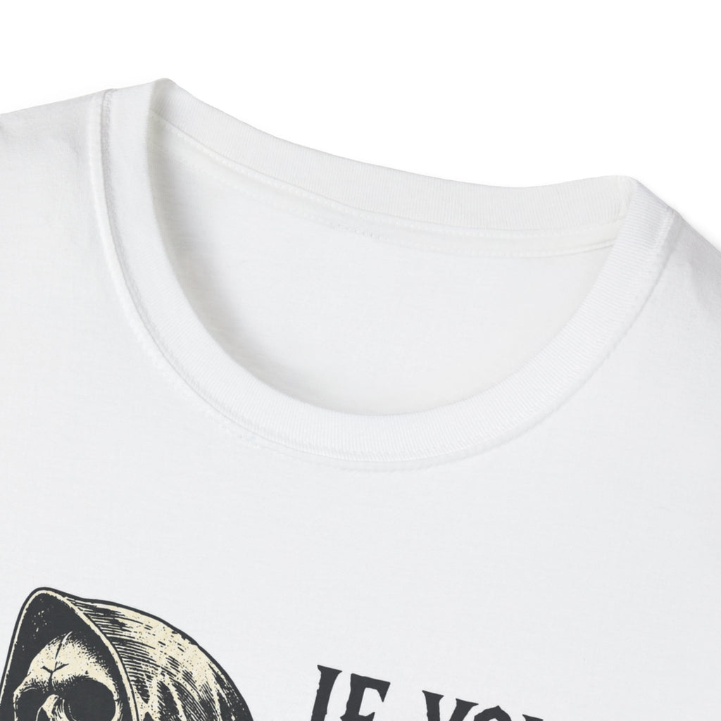 Skull Grim Reaper T-Shirt – "If You Could Read My Mind…" Graphic Tee
