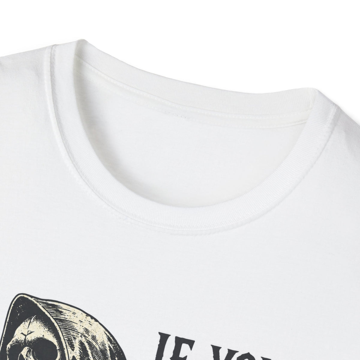 Skull Grim Reaper T-Shirt – "If You Could Read My Mind…" Graphic Tee