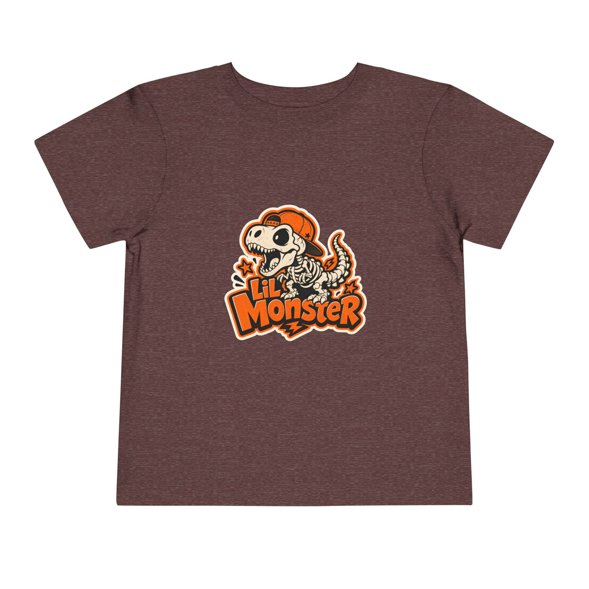 Toddler Tee — 'Lil Monster' Skeleton Dino Graphic, Cute Halloween Shirt for Kids