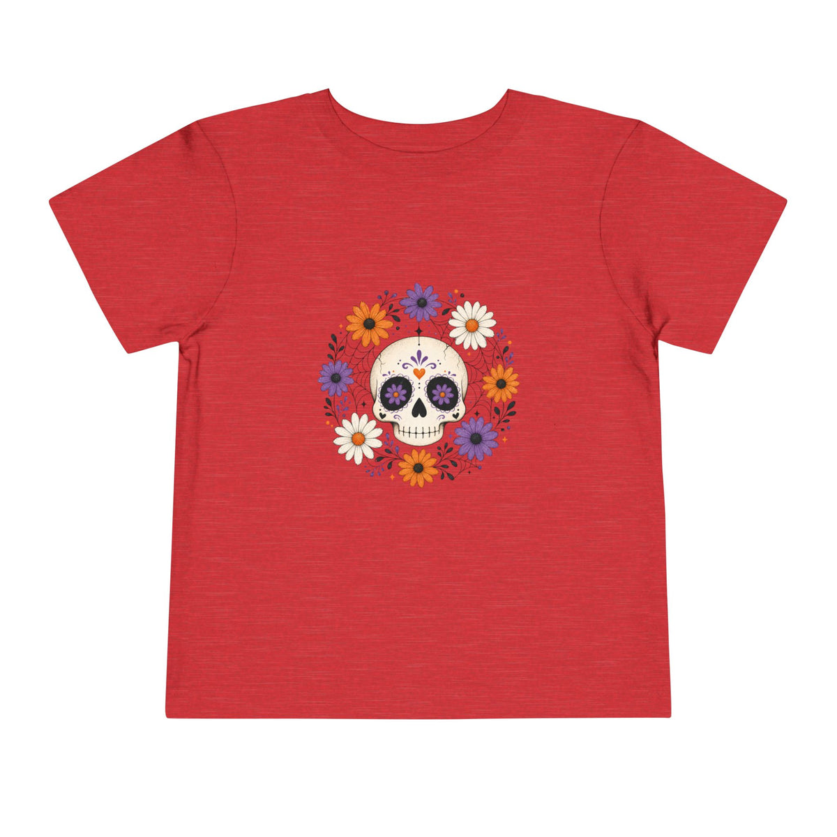 Toddler Tee — Floral Sugar Skull Day of the Dead Kids Shirt