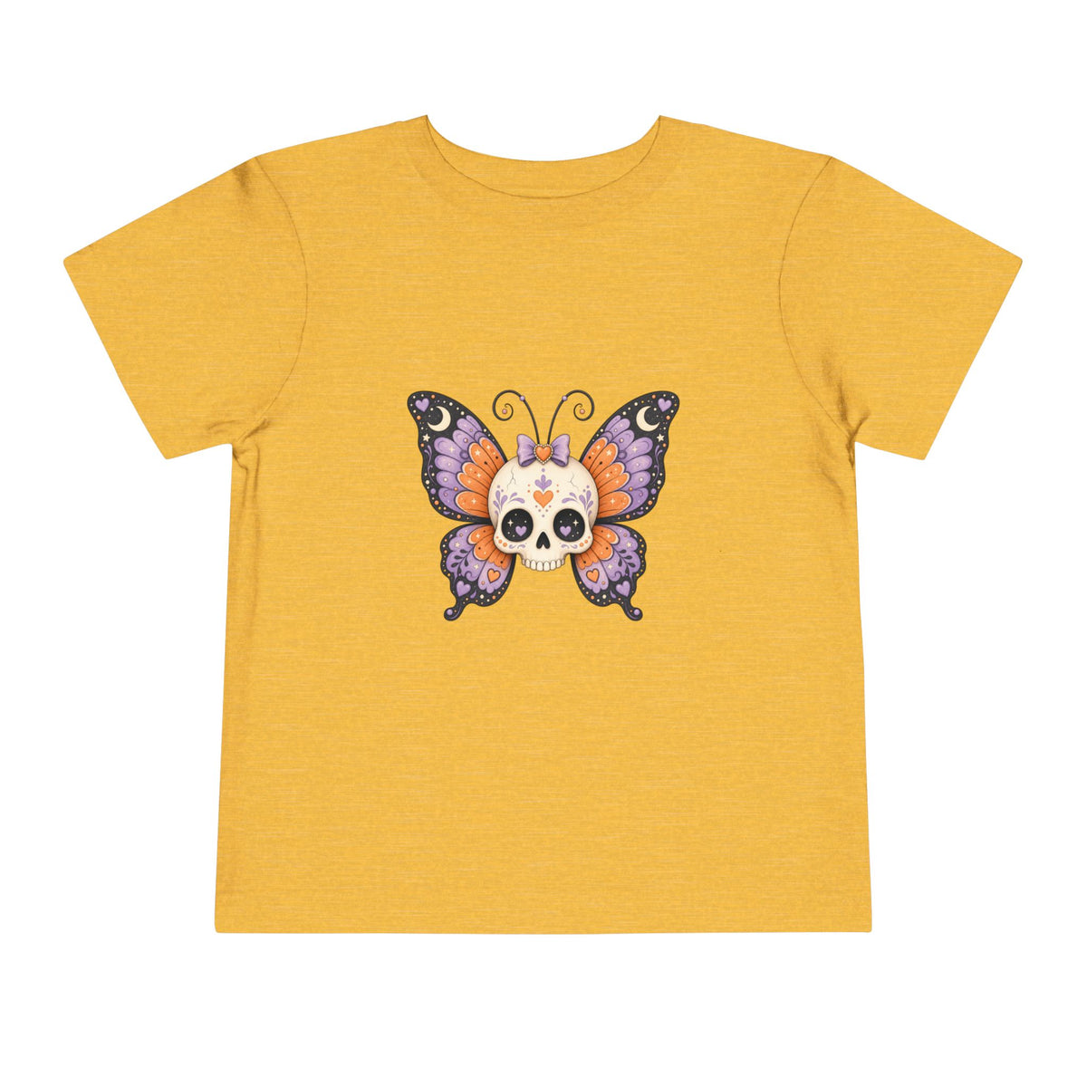 Toddler Tee — Sugar Skull Butterfly Graphic (Day of the Dead Kids Shirt)