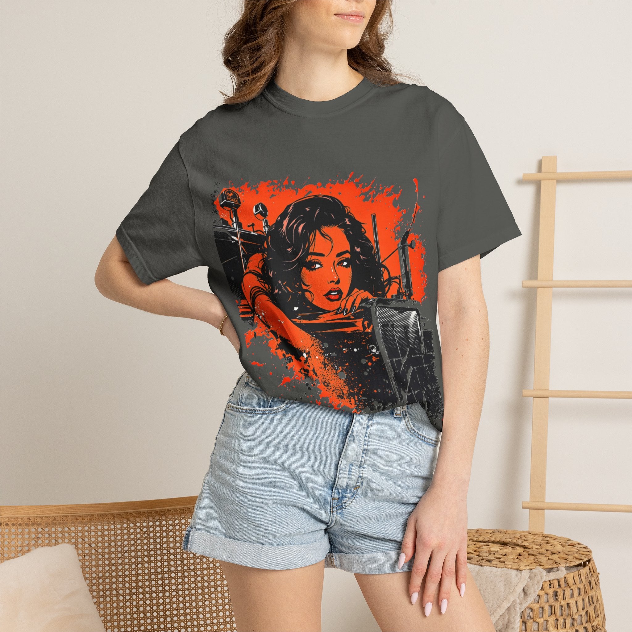 Retro Motorcycle Babe T‑Shirt — Vintage Biker Graphic Tee