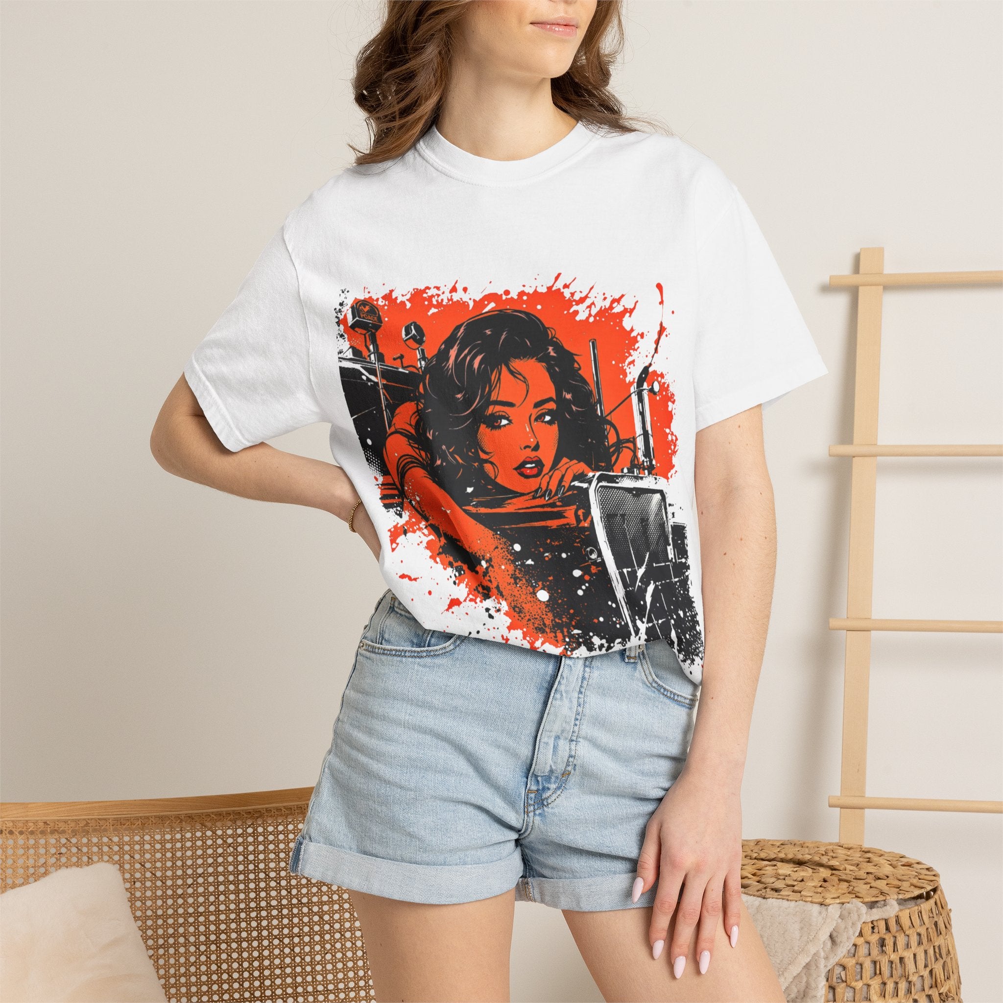 Retro Motorcycle Babe T‑Shirt — Vintage Biker Graphic Tee