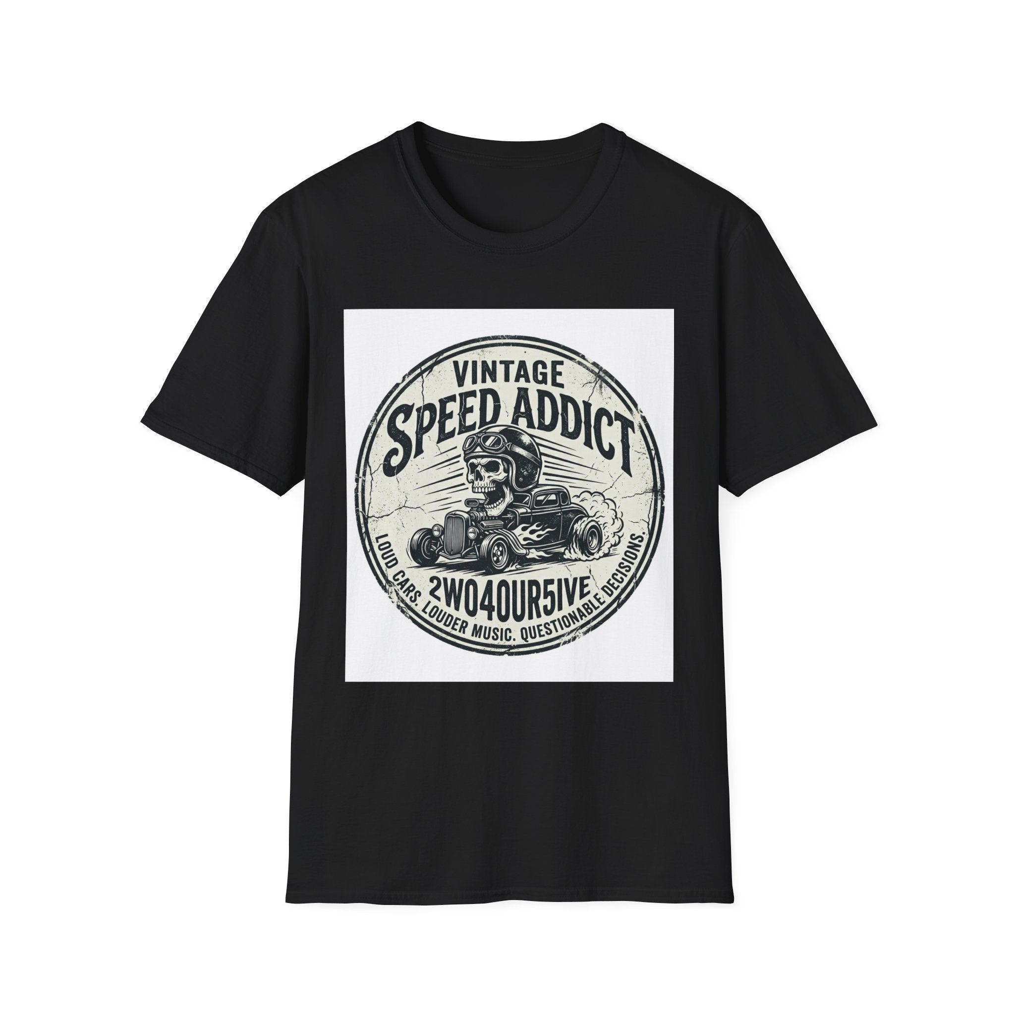 Vintage Speed Addict T-Shirt — Retro Hot Rod Racing Tee