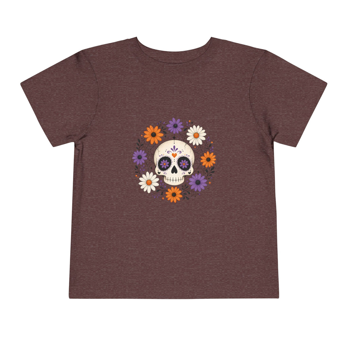 Toddler Tee — Floral Sugar Skull Day of the Dead Kids Shirt