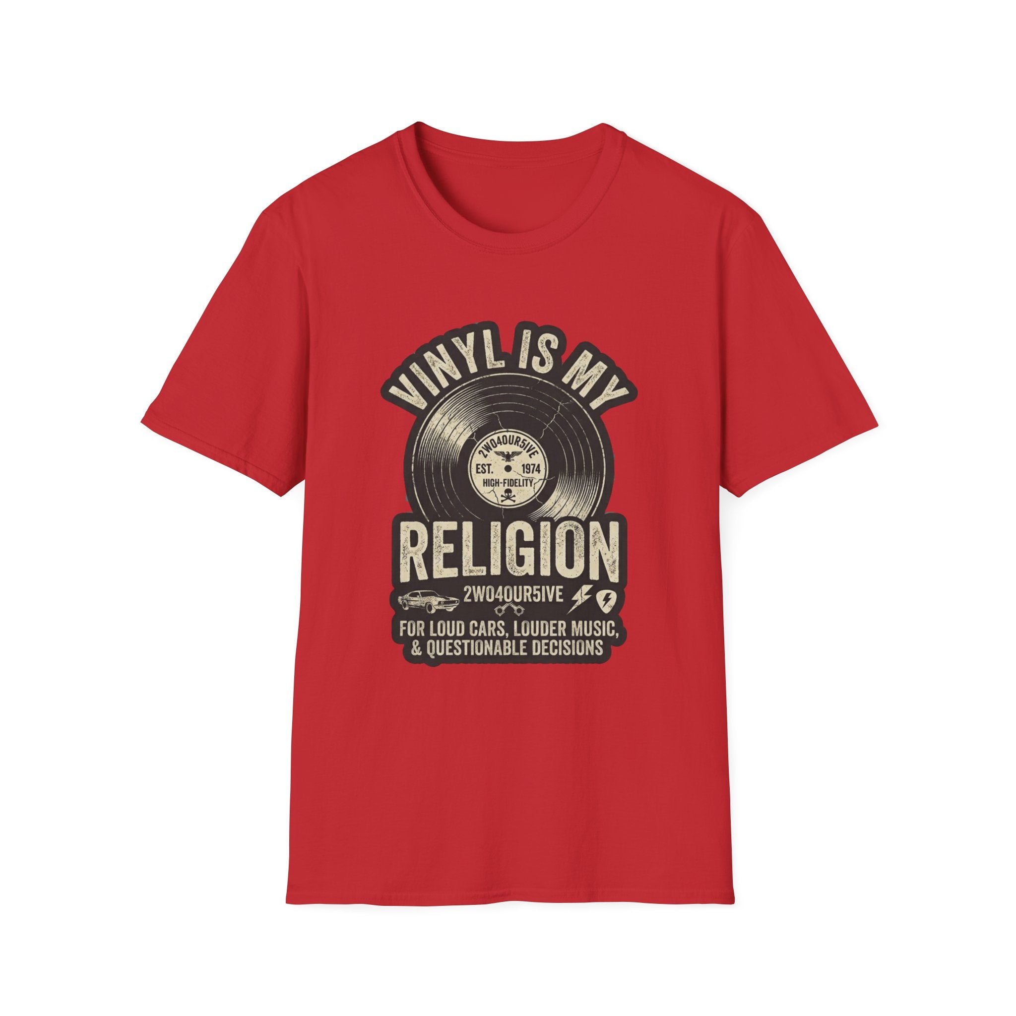 Vinyl Is My Religion T-Shirt — Retro Record Music Lover Tee