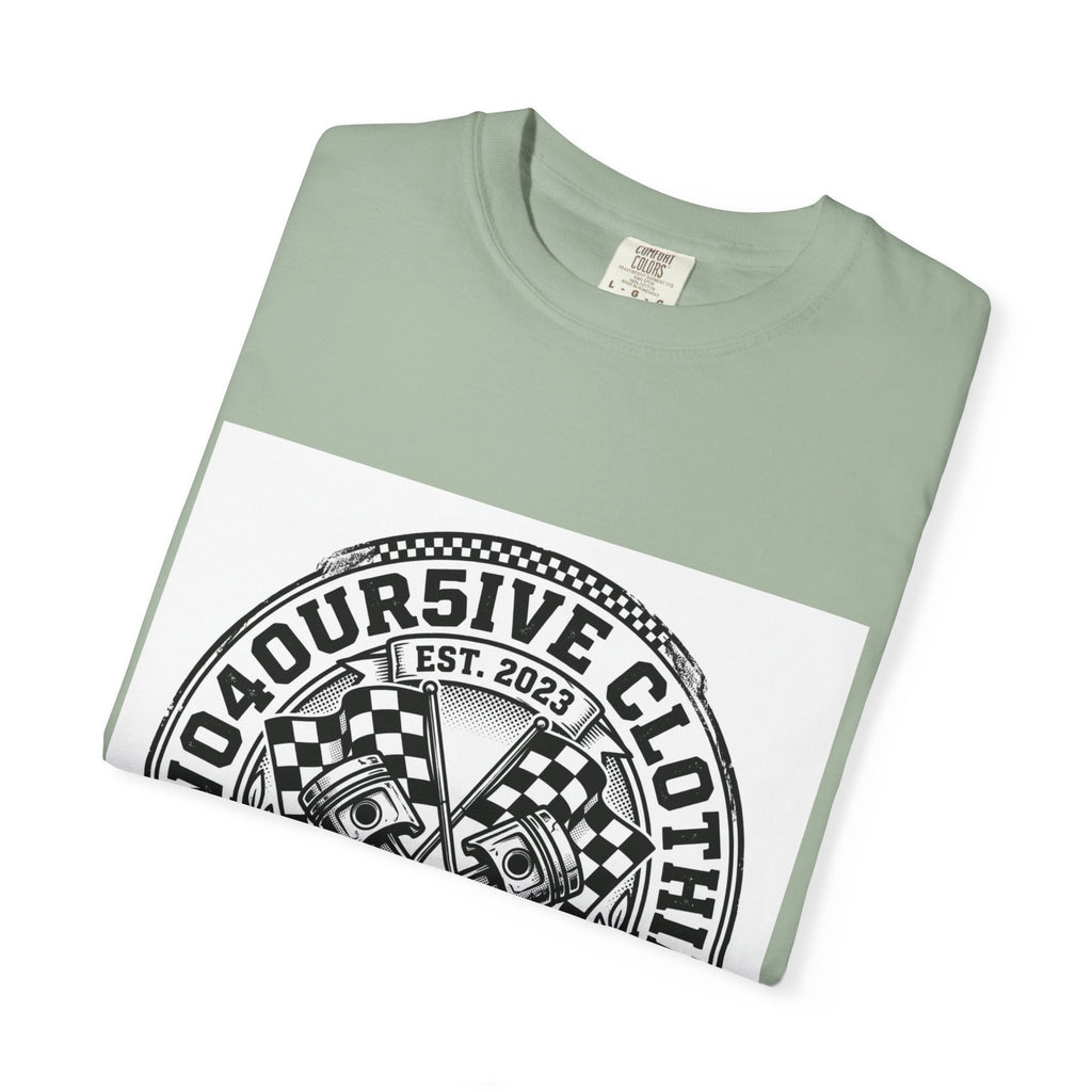Vintage Racing Crest T-Shirt — '2W04OURSIVE CLOTHING' Graphic Tee