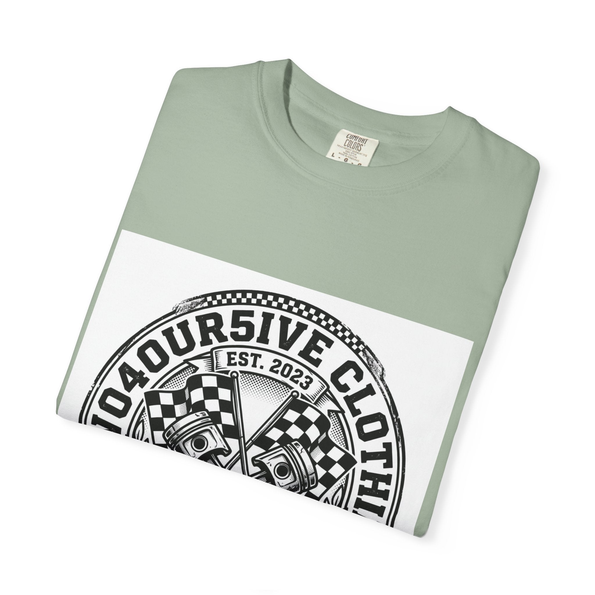 Vintage Racing Crest T-Shirt — '2W04OURSIVE CLOTHING' Graphic Tee
