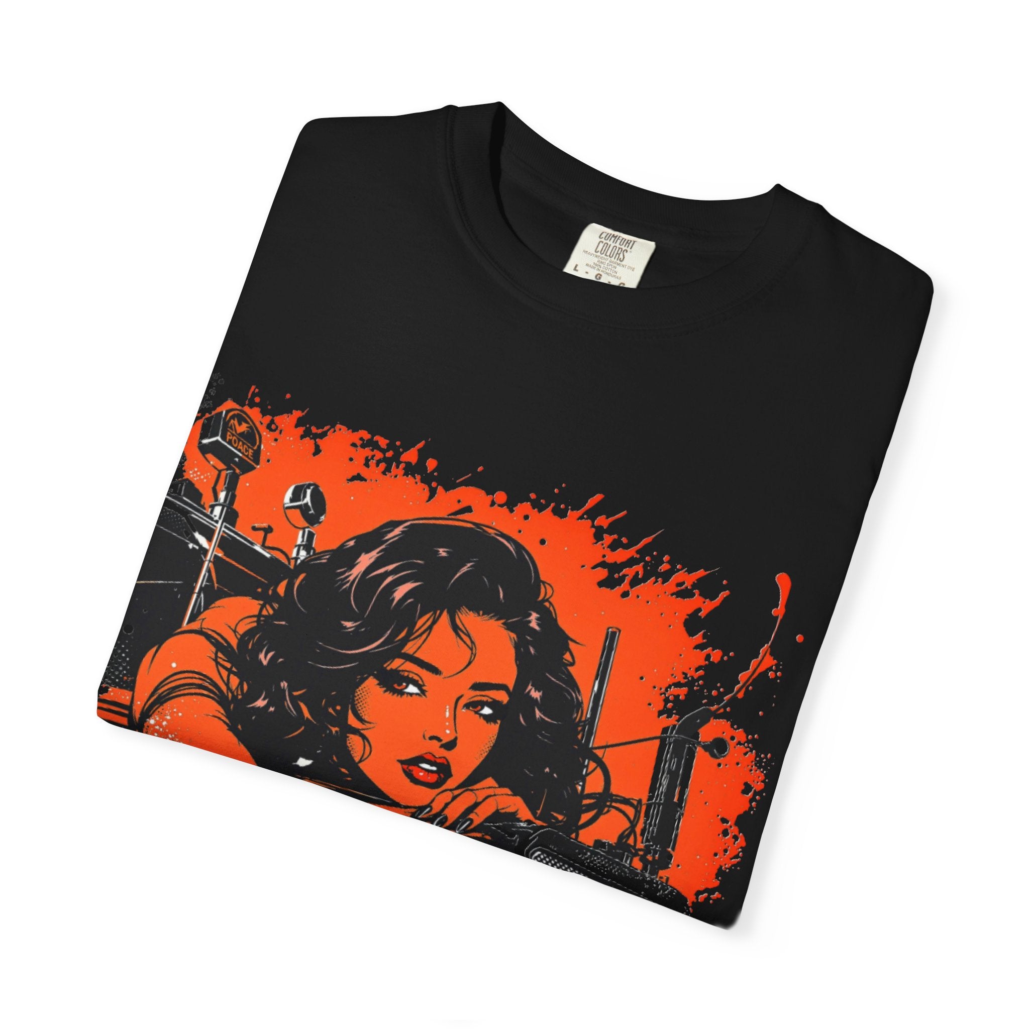 Retro Motorcycle Babe T‑Shirt — Vintage Biker Graphic Tee