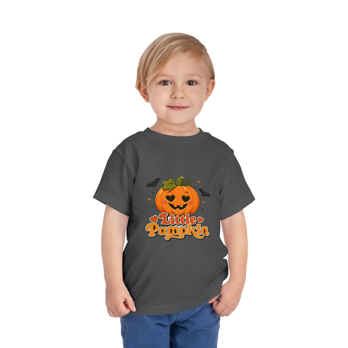 Toddler Tee — "Little Pumpkin" Halloween Jack-o'-Lantern Shirt