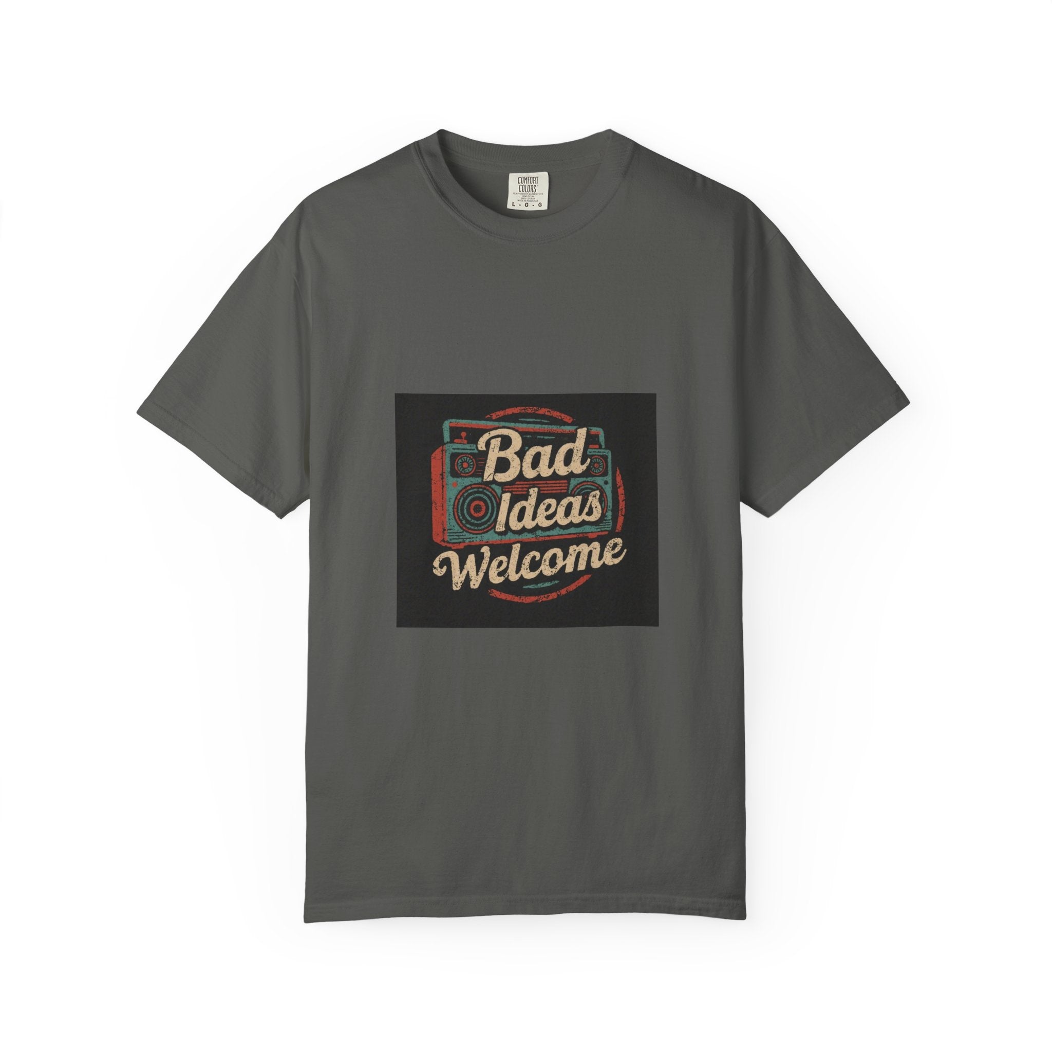 Bad Ideas Welcome T-Shirt — Retro Camera Graphic Tee