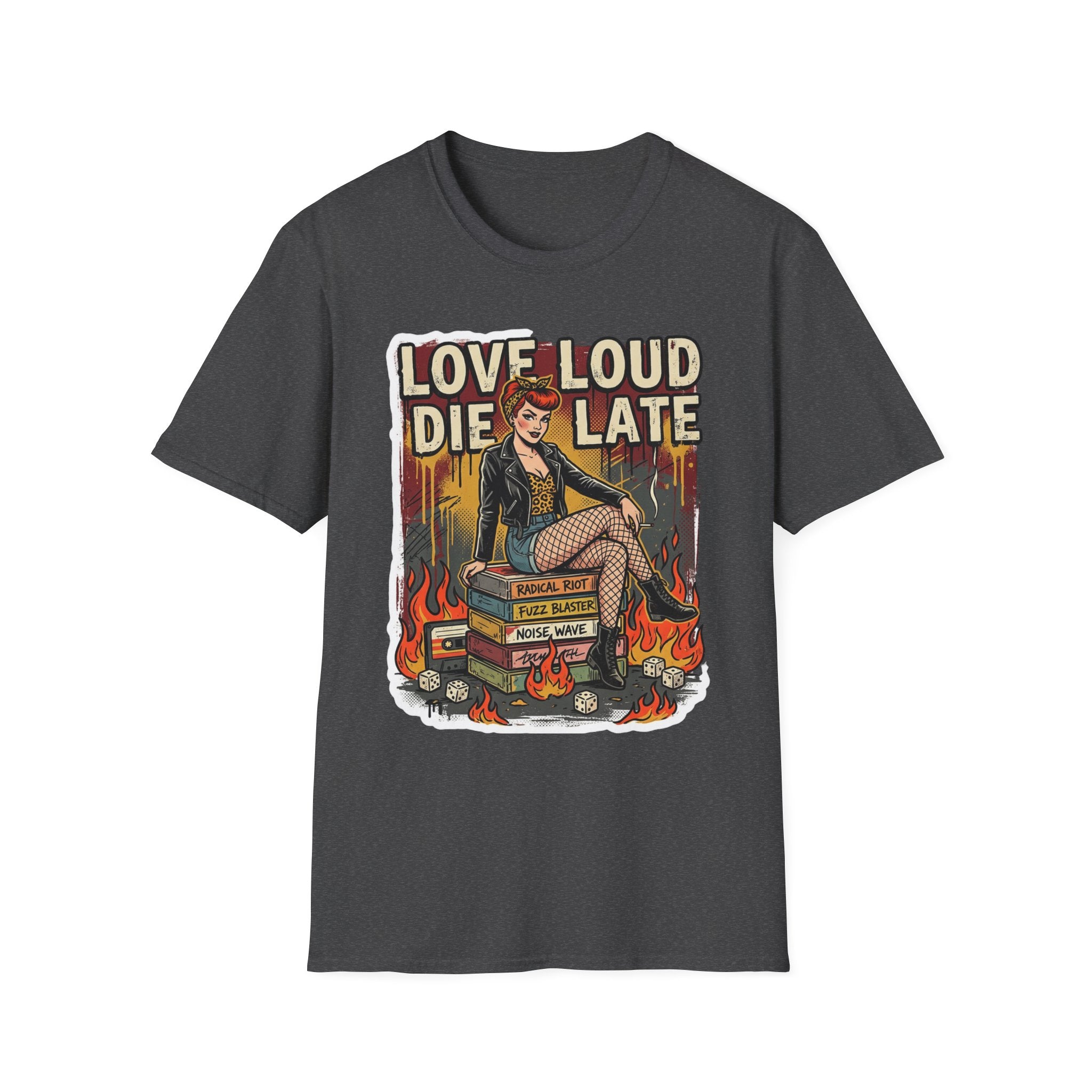 Love Loud Die Late Rocker Vintage T-Shirt