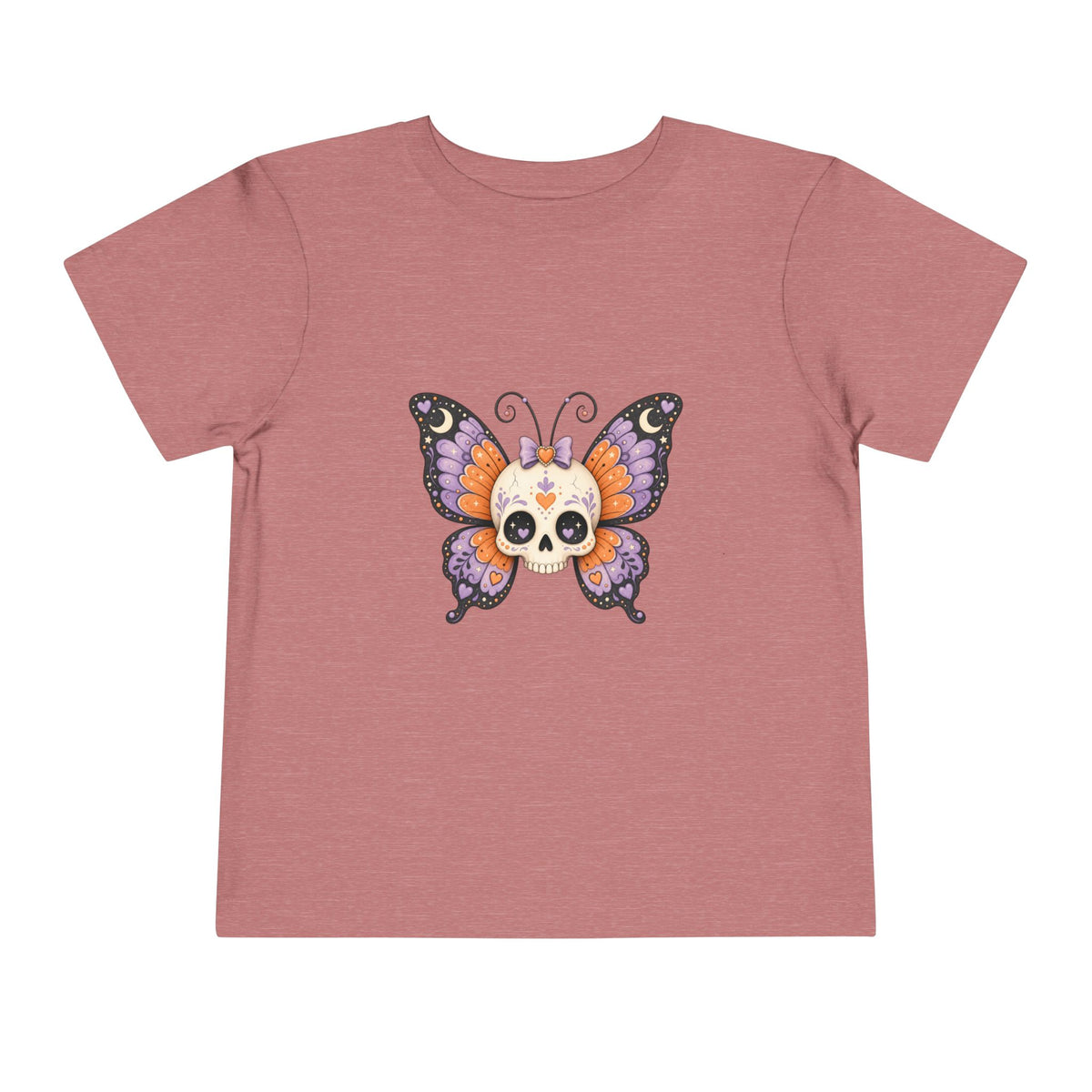 Toddler Tee — Sugar Skull Butterfly Graphic (Day of the Dead Kids Shirt)