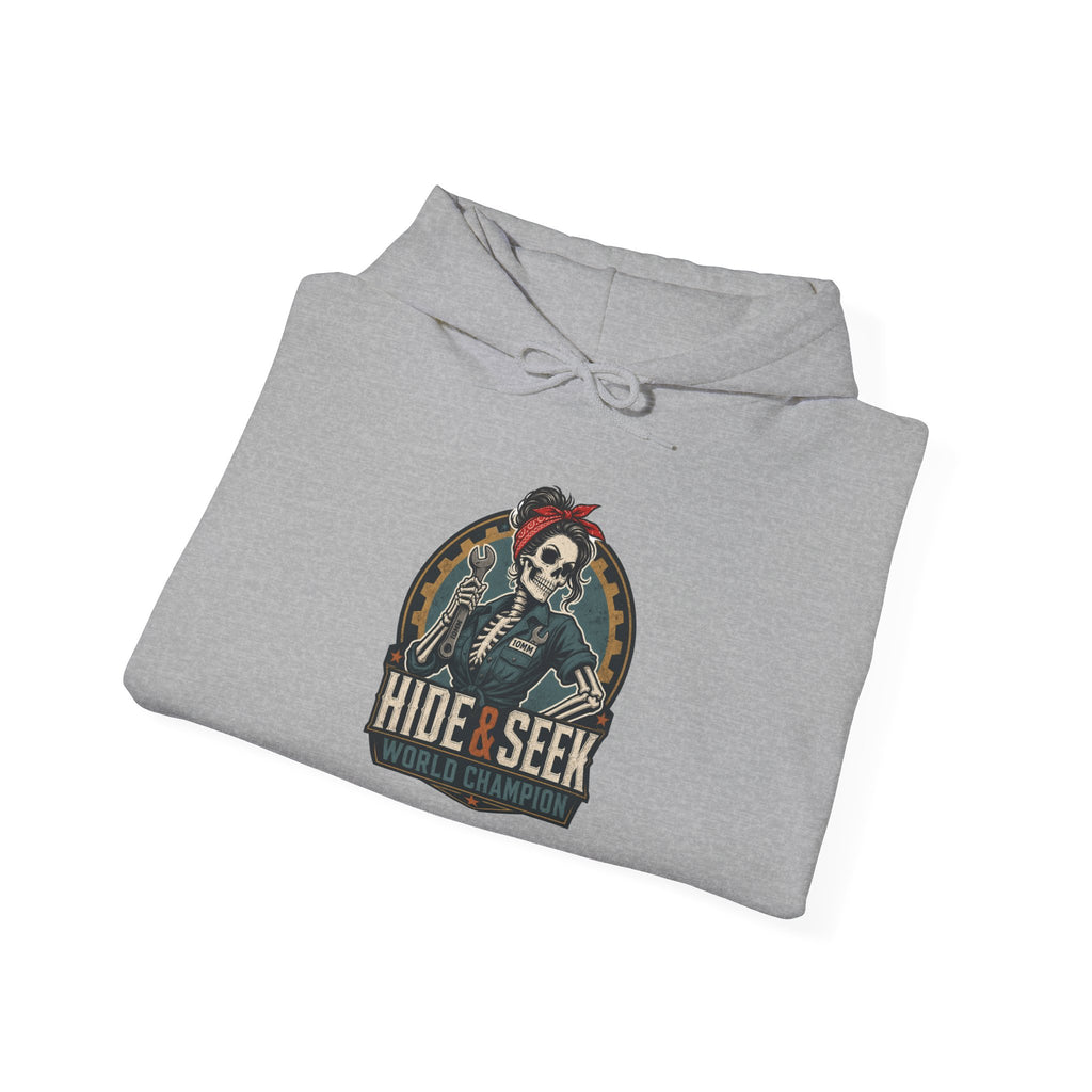 10mm Hide & Seek World Champion Hoodie | Funny Mechanic