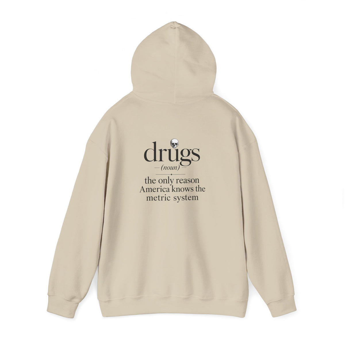 Funny 'Drugs' Definition Hoodie – Novelty Graphic Sweatshirt with Sarcastic Quote