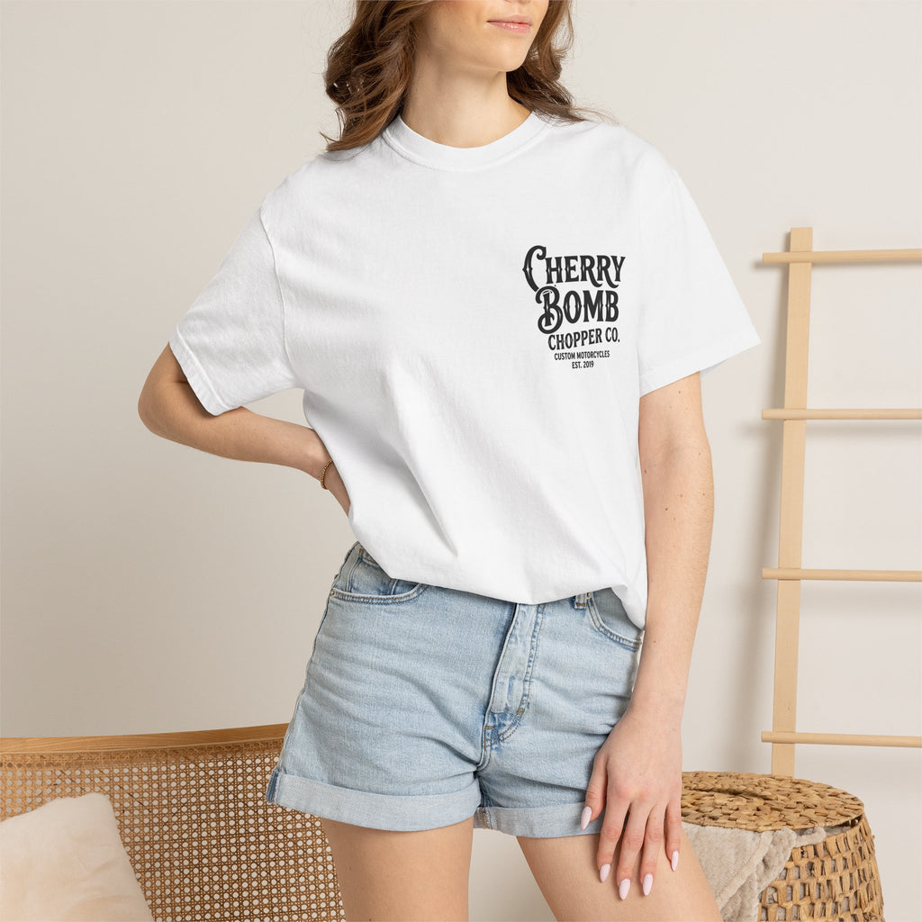 Cherry Bomb Chopper Co. Motorcycle T-Shirt