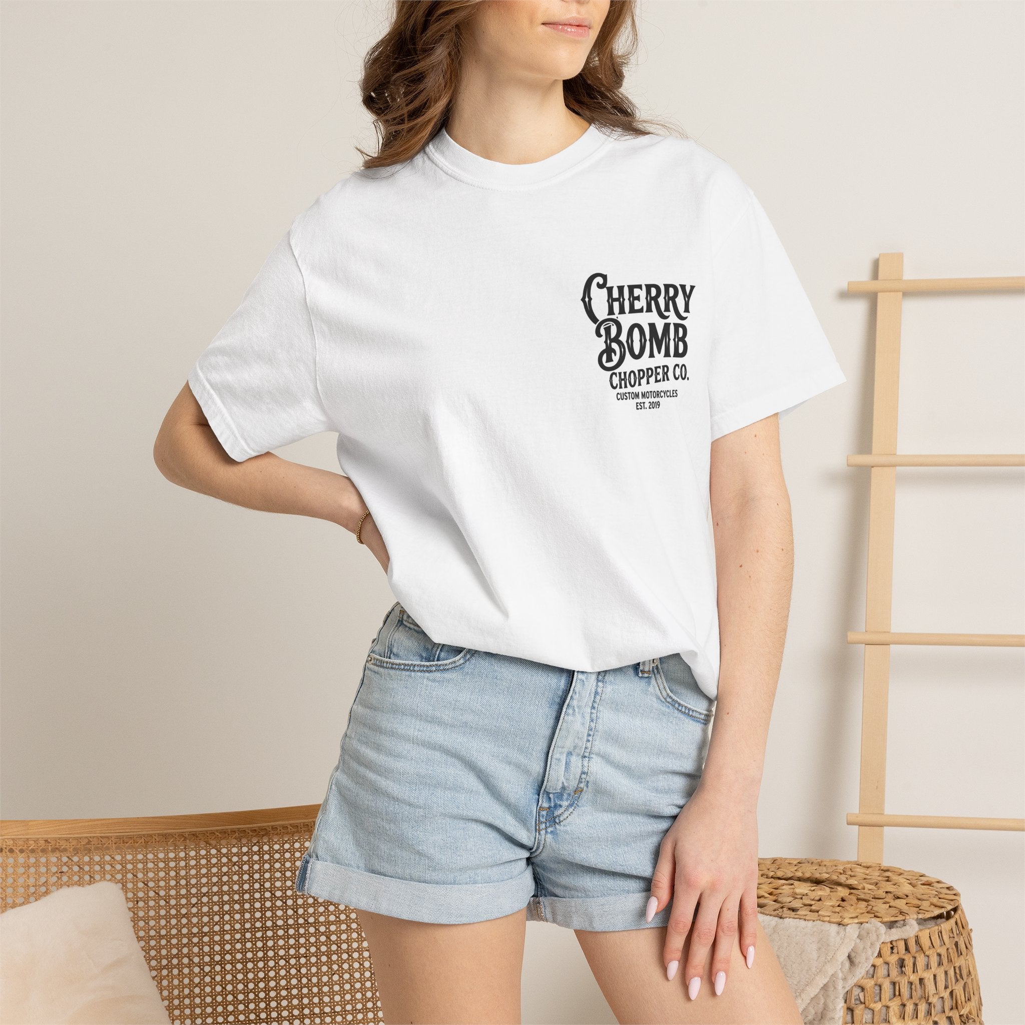 Cherry Bomb Chopper Co. Motorcycle T-Shirt